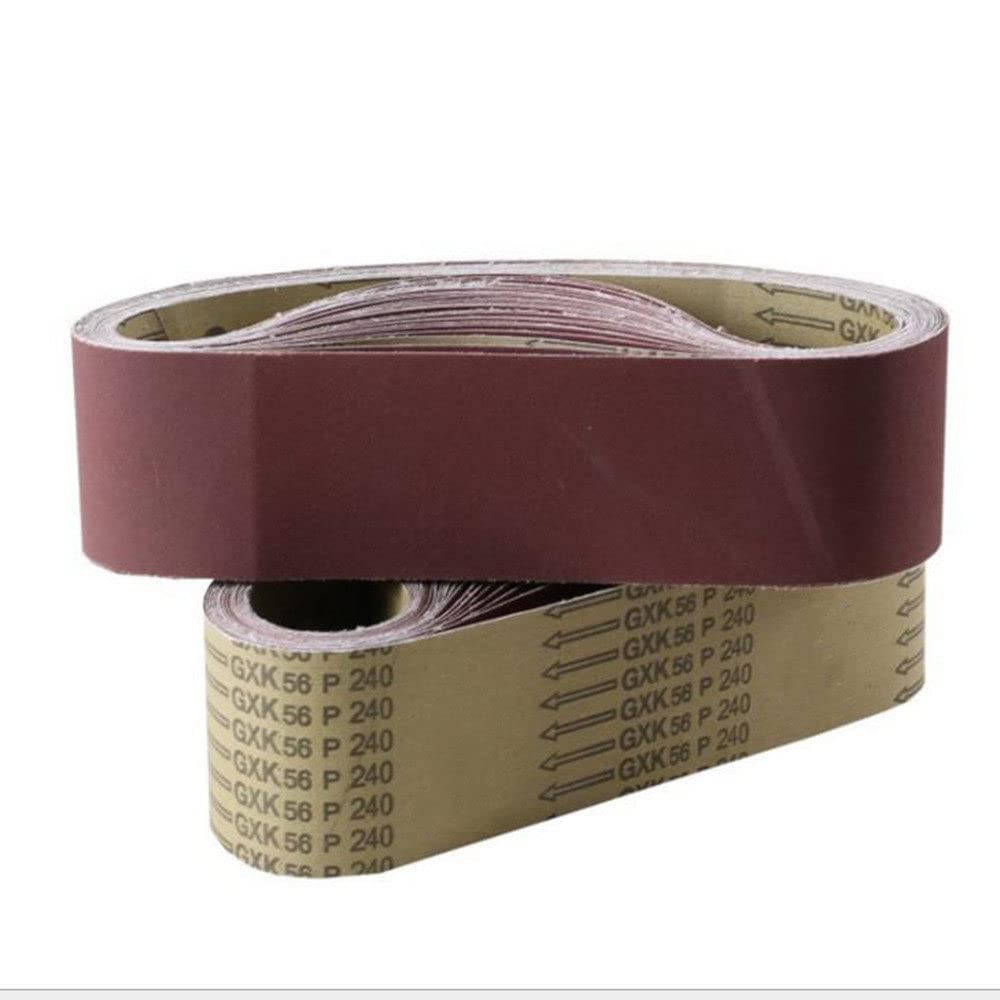 15PCS Sanding Belt Set 100 x 915mm (3 Each of 80/120/150/240/400 Grit) for Belt Sander - Woodworking, Metal Grinding & Rust Removal - Perfect for DIY Projects & Professional Use