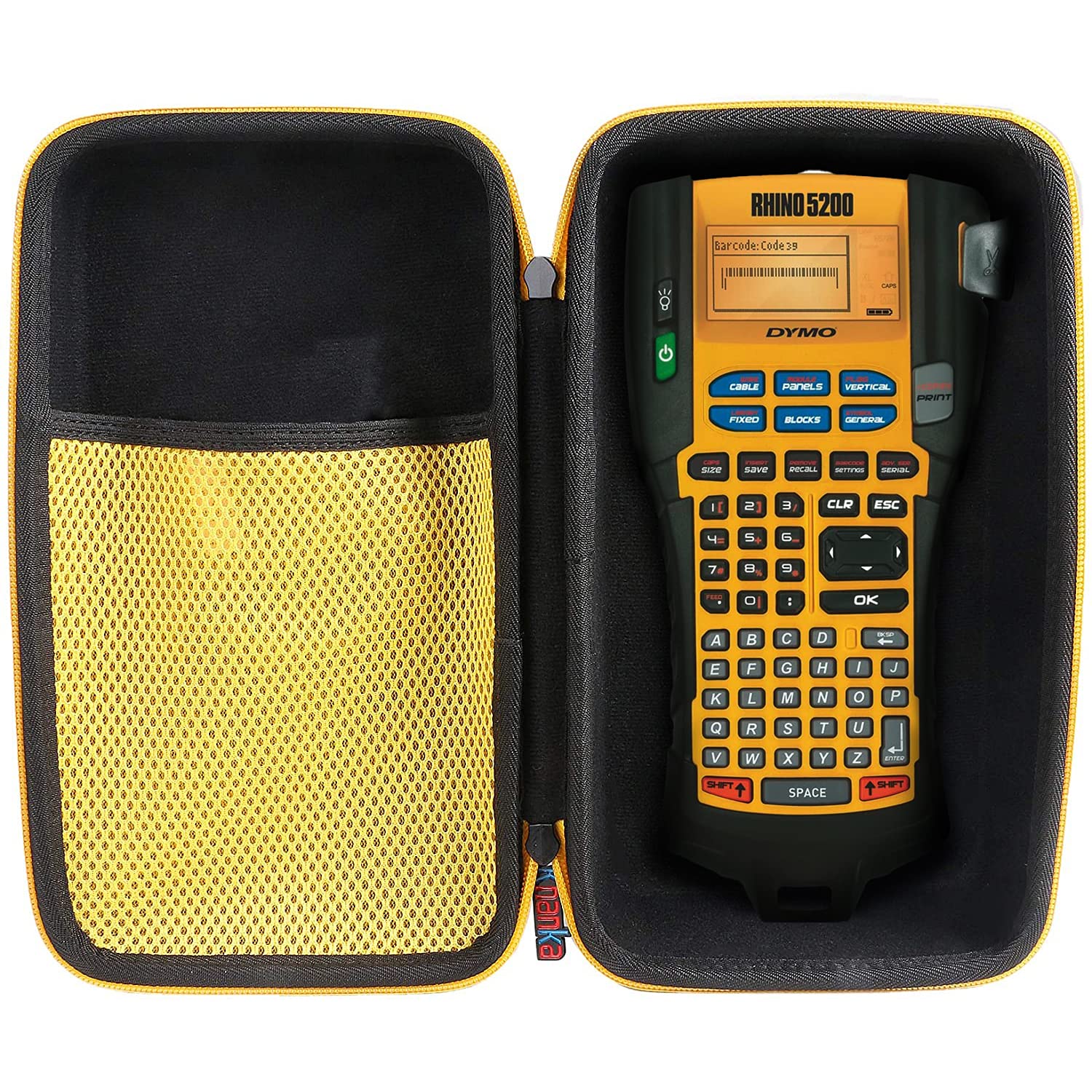 Khanka Durable Hard Travel Case for DYMO Industrial RhinoPRO 5200 Label Maker - Protective Storage Solution for Office, Warehouse & On-the-Go Labeling