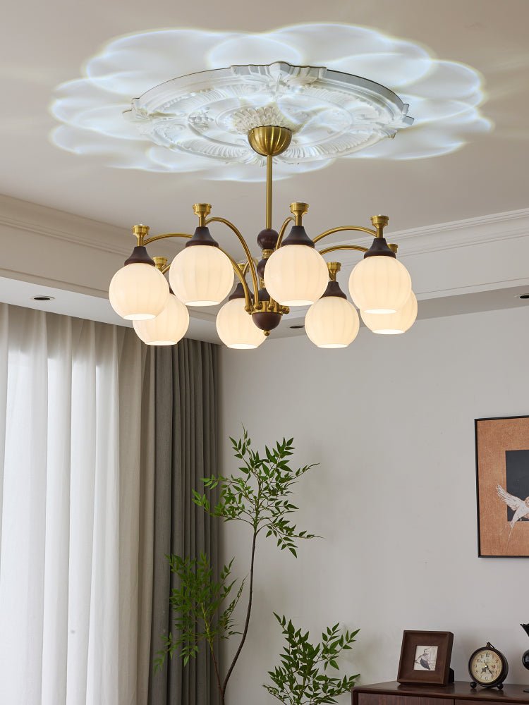 Callidora Crystal Chandelier - Elegant Modern Ceiling Light Fixture for Dining Room, Bedroom & Living Room | Energy Efficient LED Lighting | Perfect for Home Decor & Wedding Venues