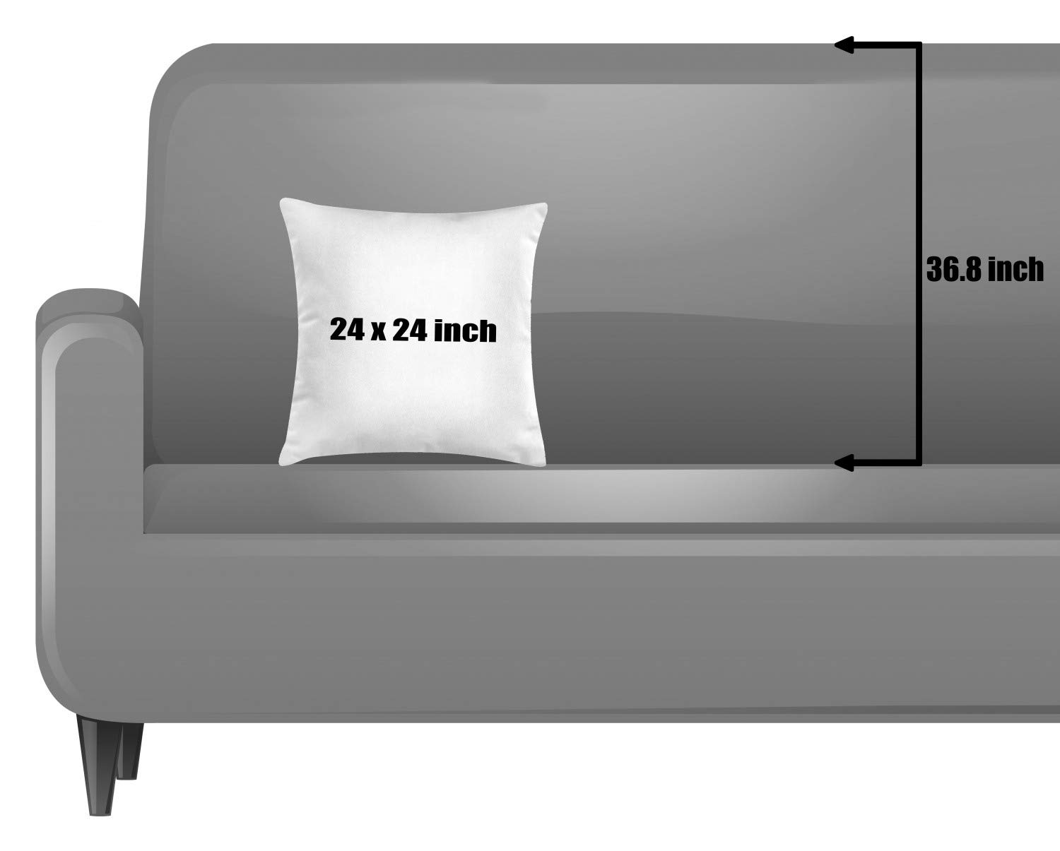 Ambesonne Brown Throw Pillow Covers Set of 2 - Coffee & Chocolate Themed Decorative Cushion Covers with Zipper, Double-Sided Digital Print (24 Inch) - Perfect for Living Room Sofa, Bedroom Decor, or Gift Idea
