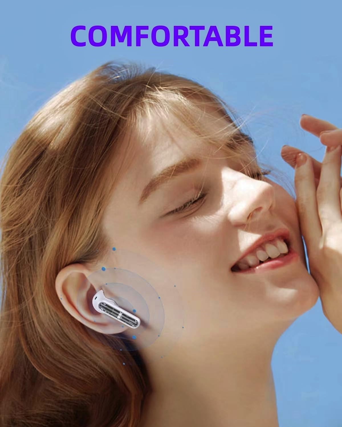P1 PRO Wireless Earbuds - Bluetooth 5.0 Headphones with Clear Call Mic, IPX7 Waterproof, 30H Playtime, Comfort Fit for Running, Gym & Workout | Perfect for Sports, Commuting & Office Use