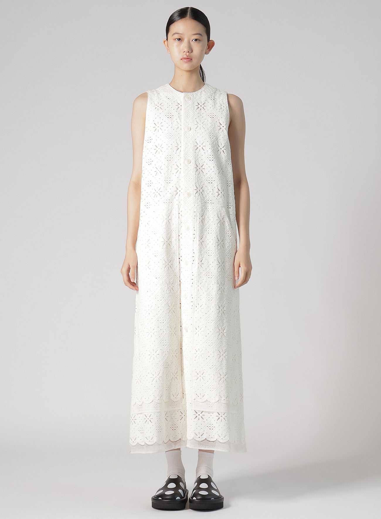 Elegant Cotton Lace Front Open Dress for Women - Summer Boho Chic Maxi Dress for Beach, Wedding & Special Occasions