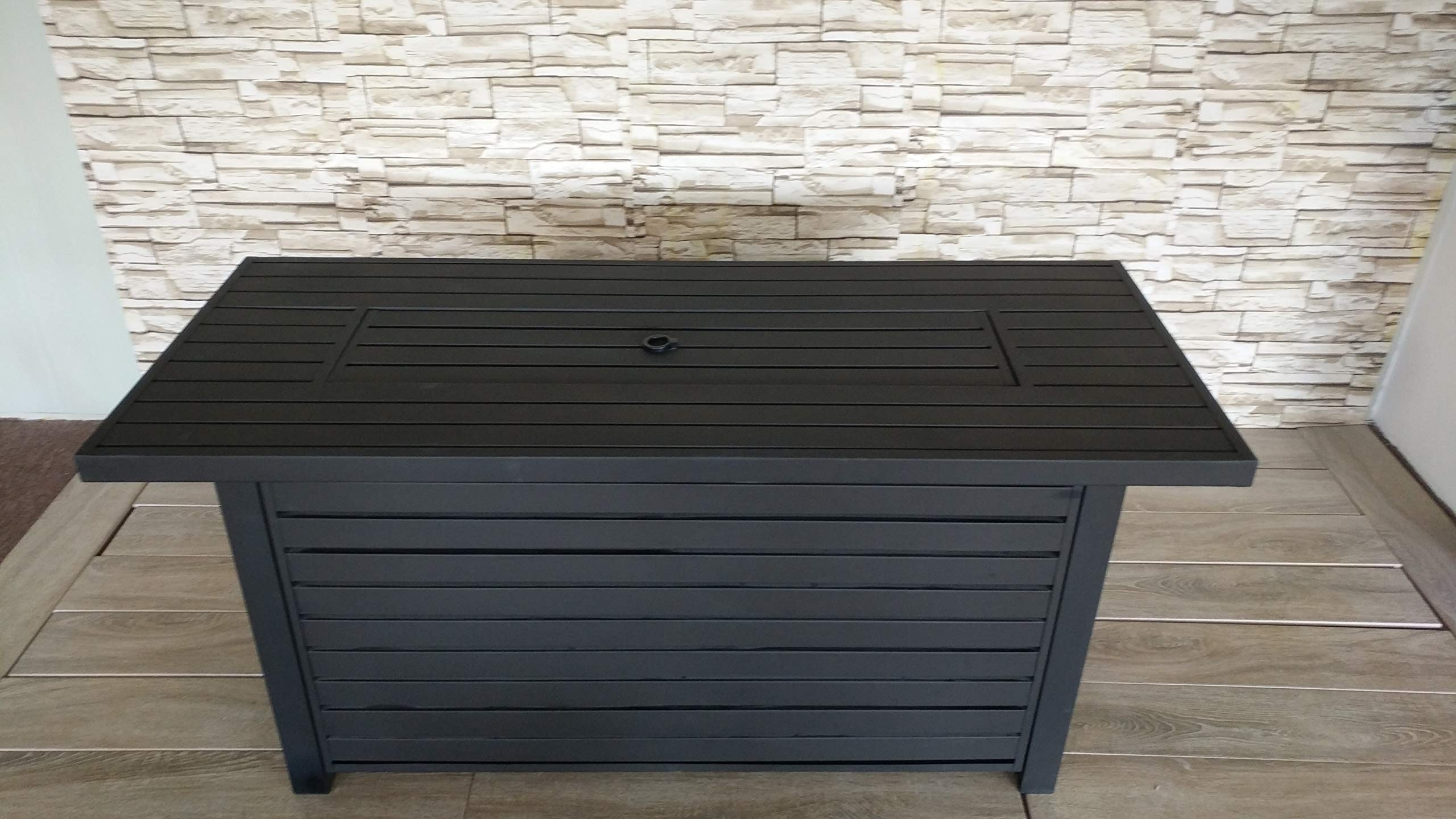 Hiland AWS-RT30 Clear Rectangular Fire Pit Glass Wind Screen - Durable Wind Protection for Outdoor Patio, Backyard, Camping & Garden Gatherings