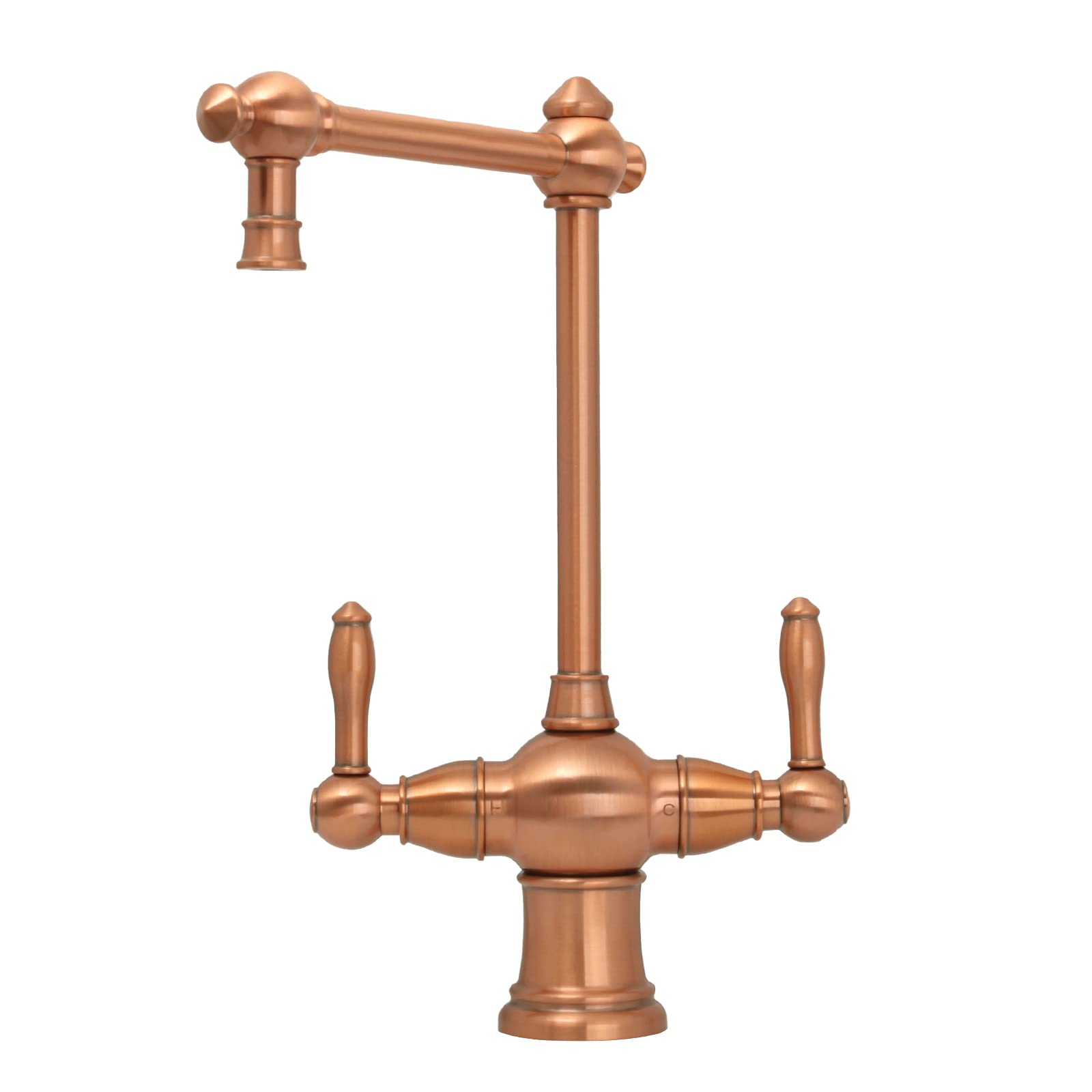 Premium Dual Handle Copper Water Filter Faucet - Hot & Cold Water Dispenser for Instant Hot Water Tanks & Filtration Systems - Perfect for Kitchen Sink, RV, and Office Use