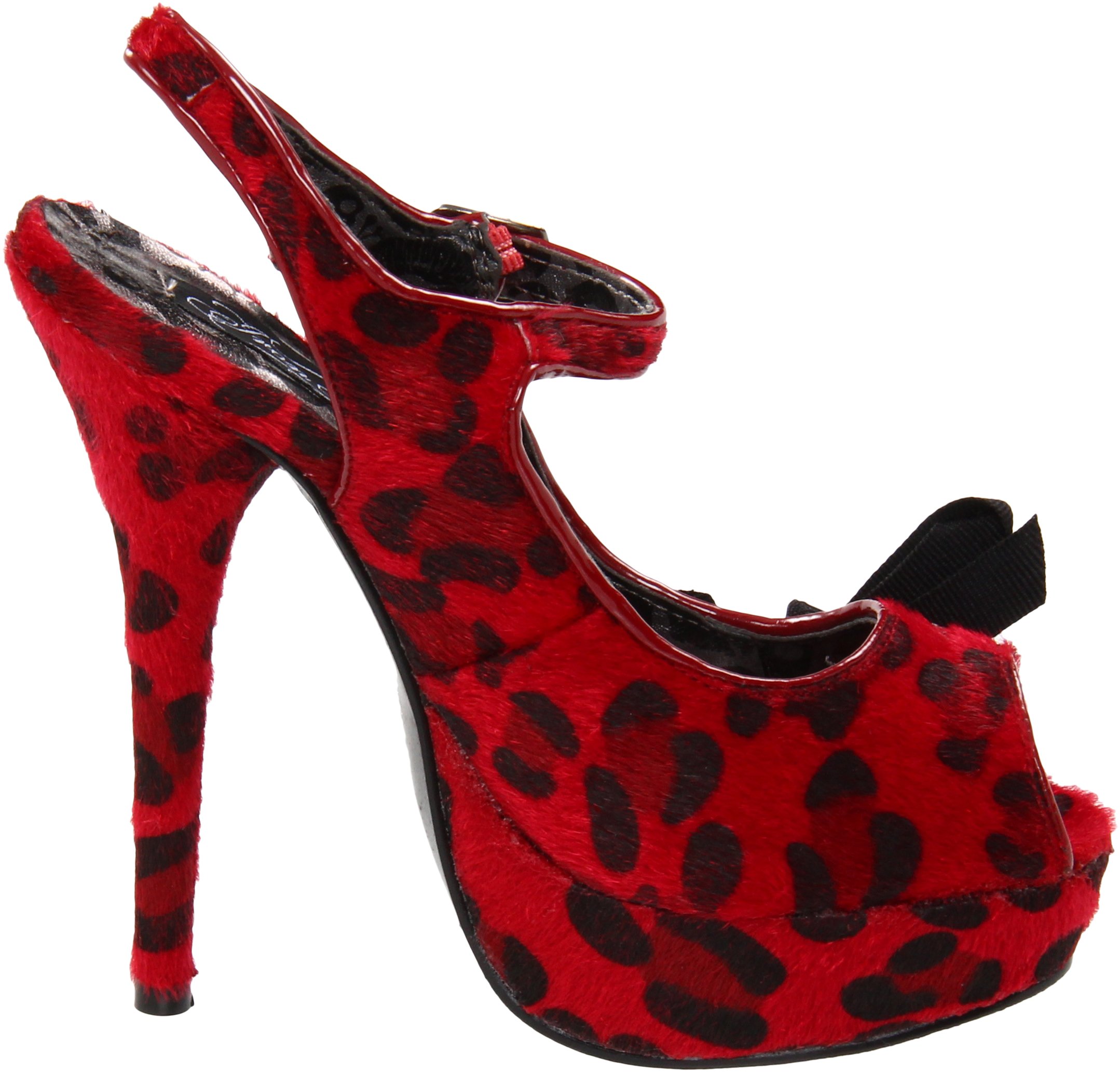 Iron Fist Women's Loose Lips Platform Pump - Gothic Retro Chunky Heel Shoes for Women | Perfect for Halloween Costumes, Cosplay & Alternative Fashion Outfits