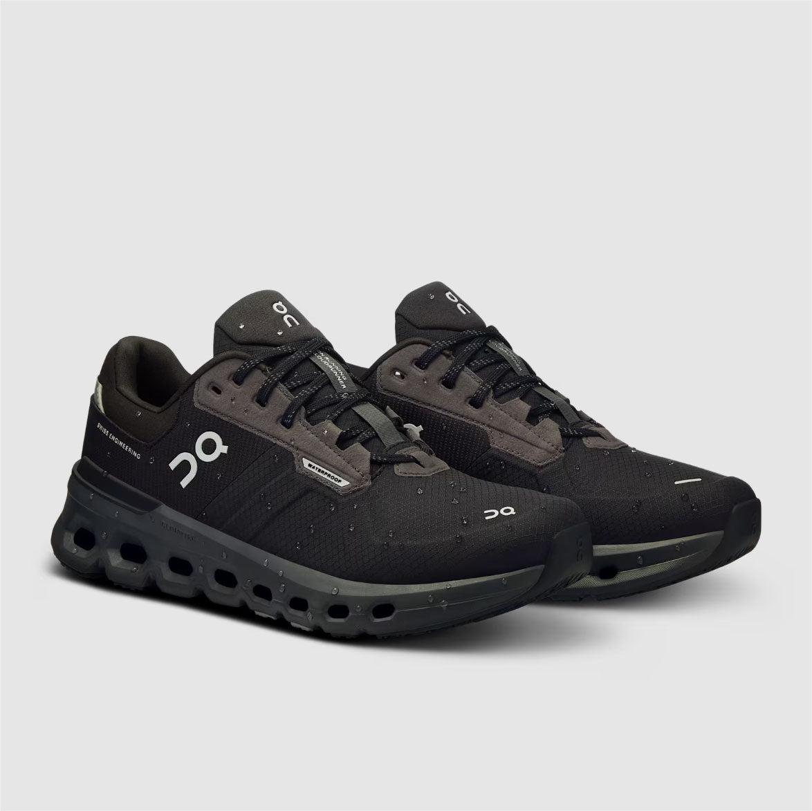 Women's Cloudrunner 2 Waterproof Running Shoes - Magnet/Black - Lightweight & Comfortable for Outdoor Jogging, Hiking & Daily Wear