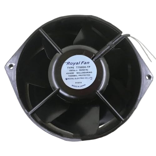 High-Performance T750DX-TP 100V 43/40W 170mm All-Metal Cooling Fan - 17055 50/60Hz 2-Wire for Electronics, Servers & Industrial Equipment Cooling