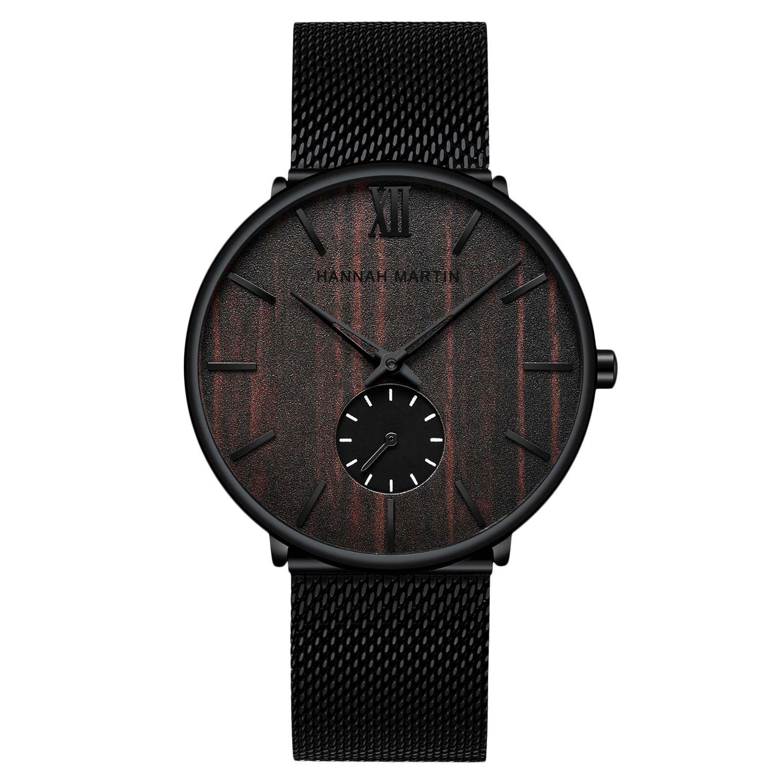 RORIOS Men's Analog Quartz Watch - Minimalist Ultra Thin Stainless Steel Mesh Band Dress Watch for Business & Casual Wear | Water Resistant & Lightweight for Everyday Use
