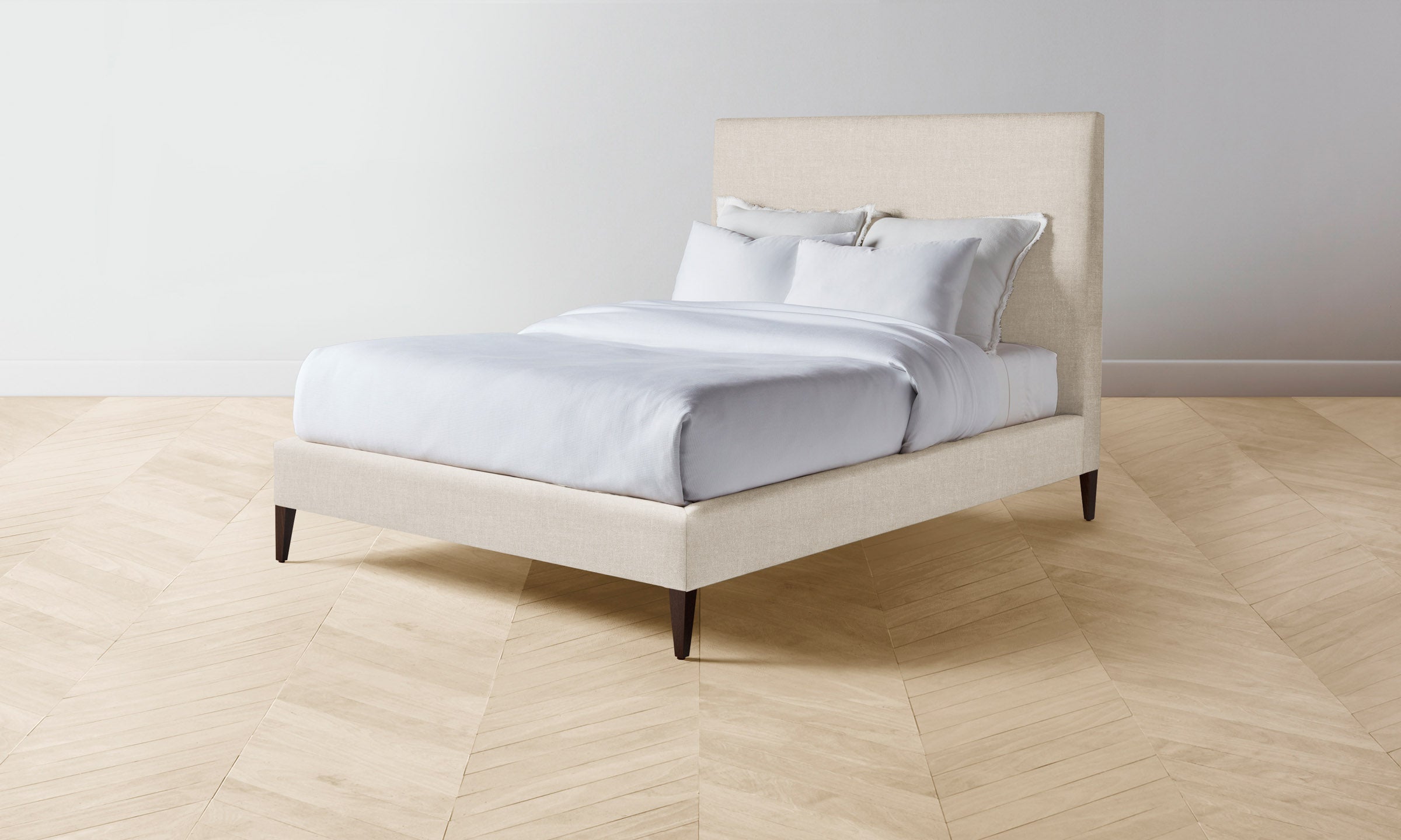 The Essex Bed - Heritage Belgian Linen Upholstered Bed Frame | Luxurious Bedroom Furniture for Modern Homes