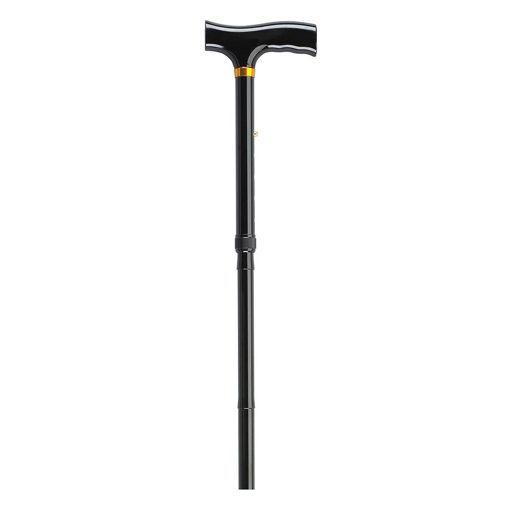 Heavy Duty Folding Cane - Lightweight Adjustable Walking Stick with T-Handle for Seniors & Adults - Perfect for Travel, Hiking, and Daily Mobility Support