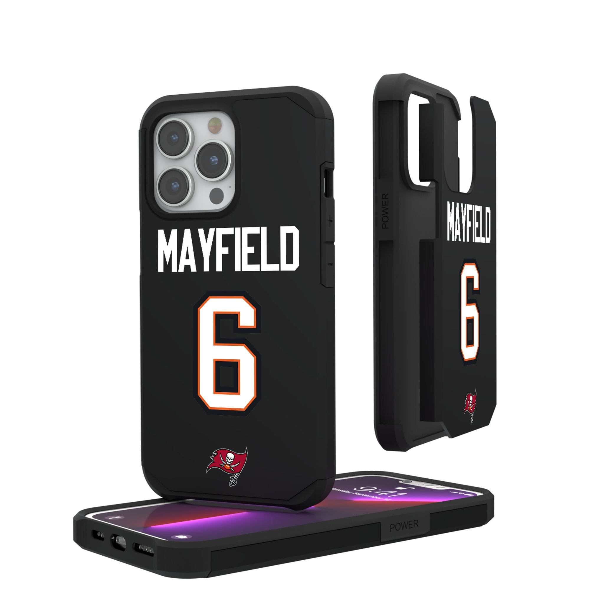 Baker Mayfield Tampa Bay Buccaneers Phone Case - Shockproof Rugged Cover for iPhone & Samsung - Perfect for Football Games & Outdoor Adventures