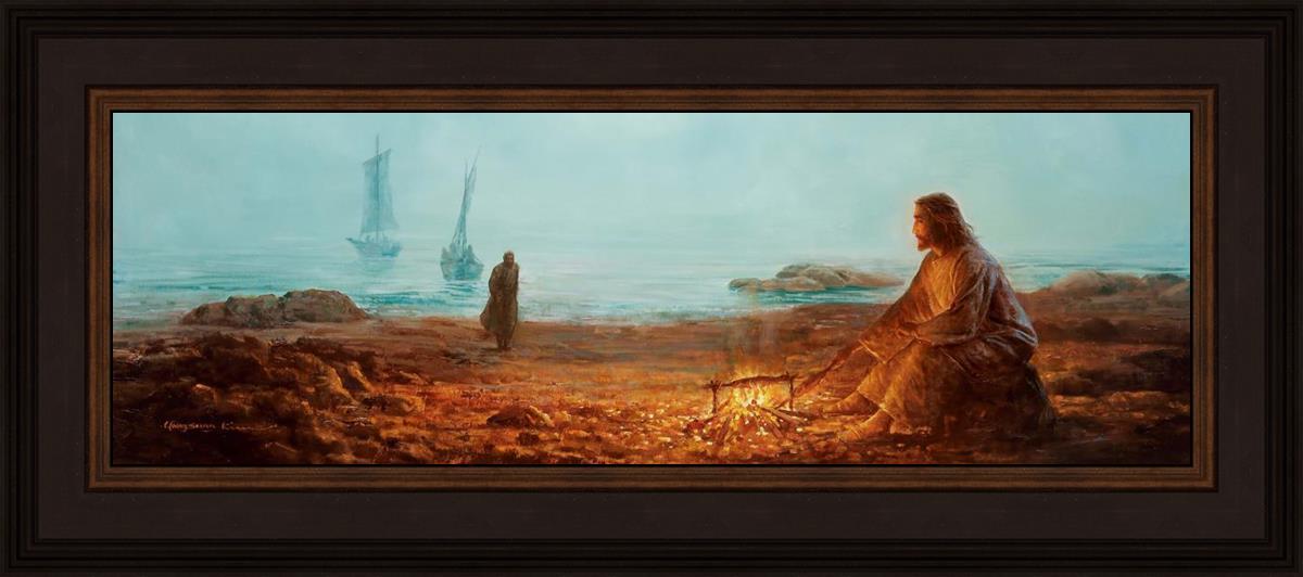 By The Shore By Yongsung Kim - Coastal Wall Art Print for Beach House Decor, Ocean Themed Living Room & Bedroom