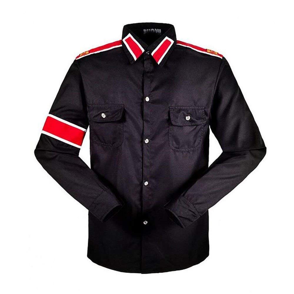 Men's Long Sleeve Casual Button Down Shirts with Pocket - Comfortable Office Wear & Dance Costume for Parties and Performances