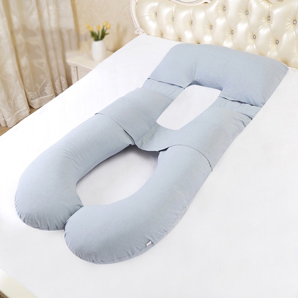 **Pregnancy Pillow for Side Sleepers - U-Shaped Maternity Support Pillow with Waist & Belly Protection - Comfortable Sleeping Aid for Pregnant Women (Color A) - Ideal for Back Pain Relief & Better Sleep During Pregnancy**