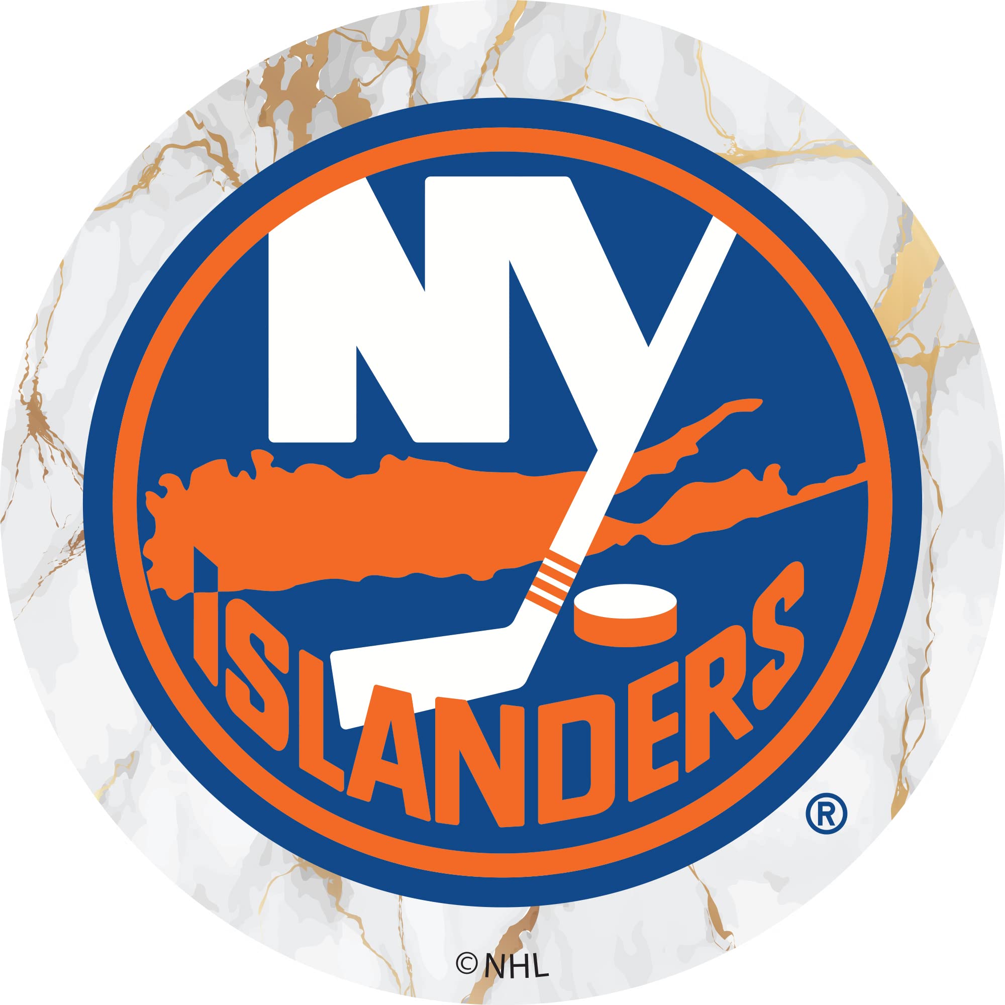 NHL PopSocket PopGrip with White Marble Design - Custom Fan Brander for Hockey Lovers - Perfect for Phones, Tablets & Game Day Accessories