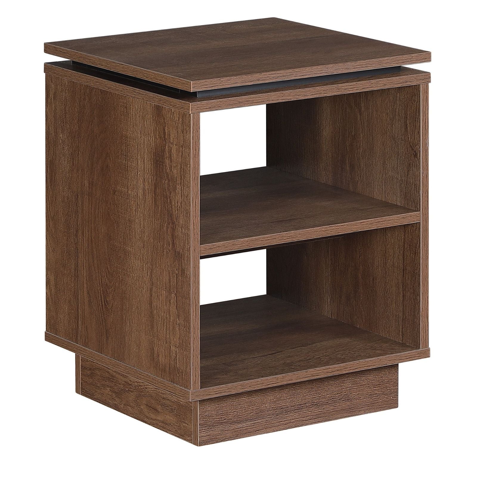 Tauris Hollywood Dark Oak End Table - Stylish Nightstand for Living Room, Bedroom, or Office