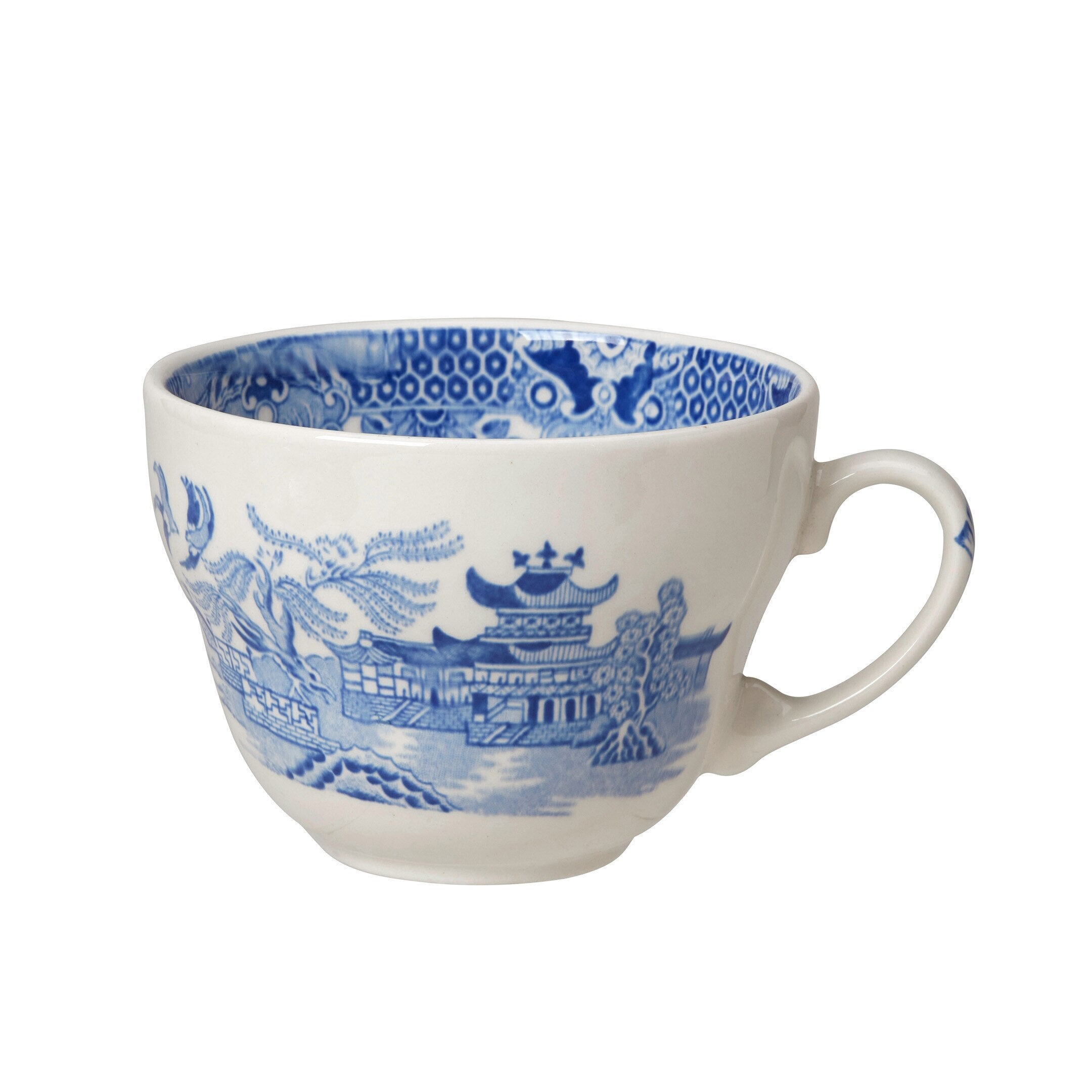 Blue Willow Dinnerware Set by Burleigh – Elegant English Bone China Plates, Bowls & Cups – Perfect for Formal Dining, Tea Parties & Home Decor