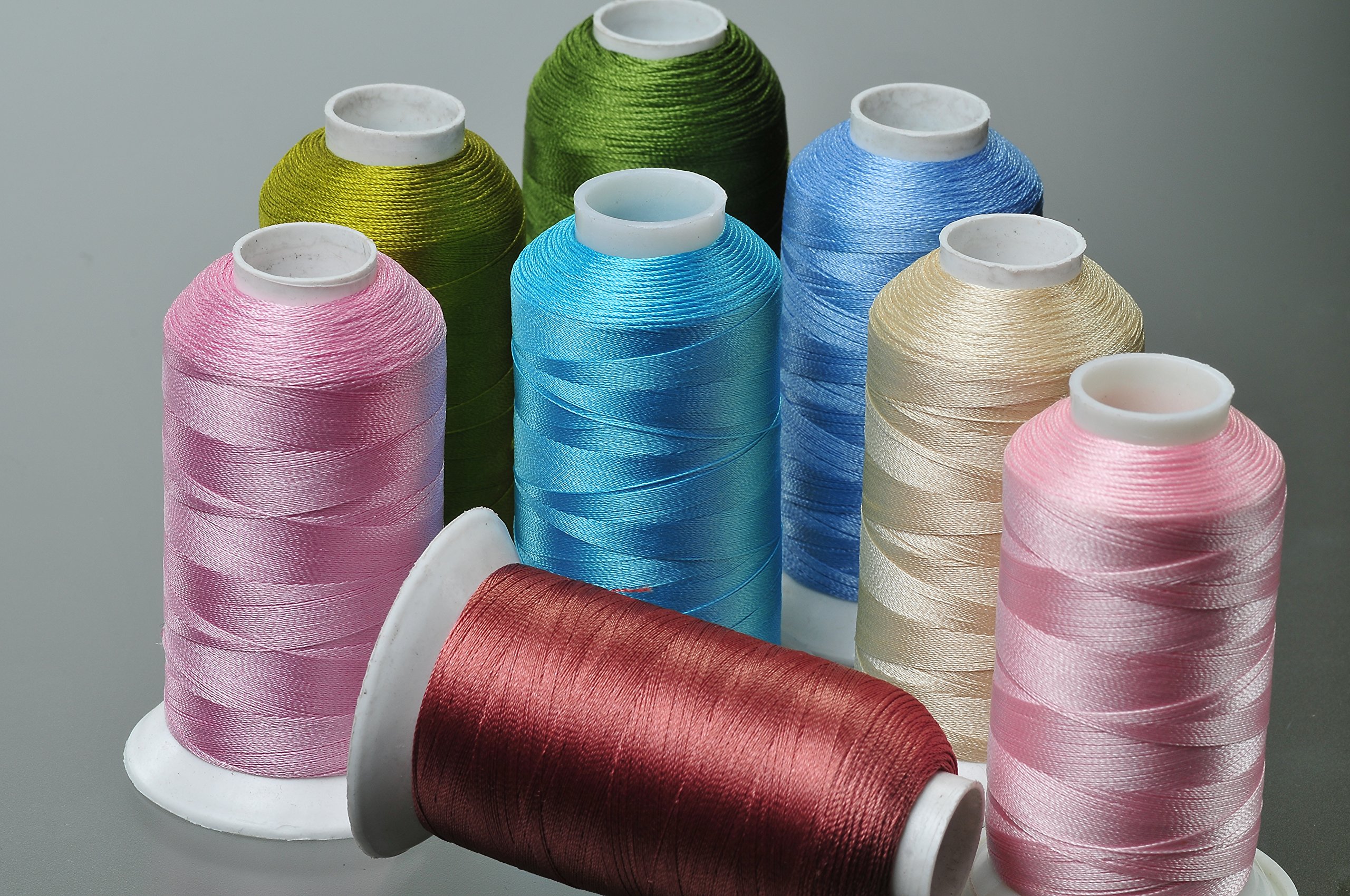 Premium 100 Cones (1100 Yards Each) of High-Quality Polyester Machine Embroidery Threads - Compatible with Brother, Babylock, Janome, Singer, Pfaff, Husqvarna & Bernina Sewing Machines - Perfect for Quilting, Embroidery, Clothing & Home Decor Projects