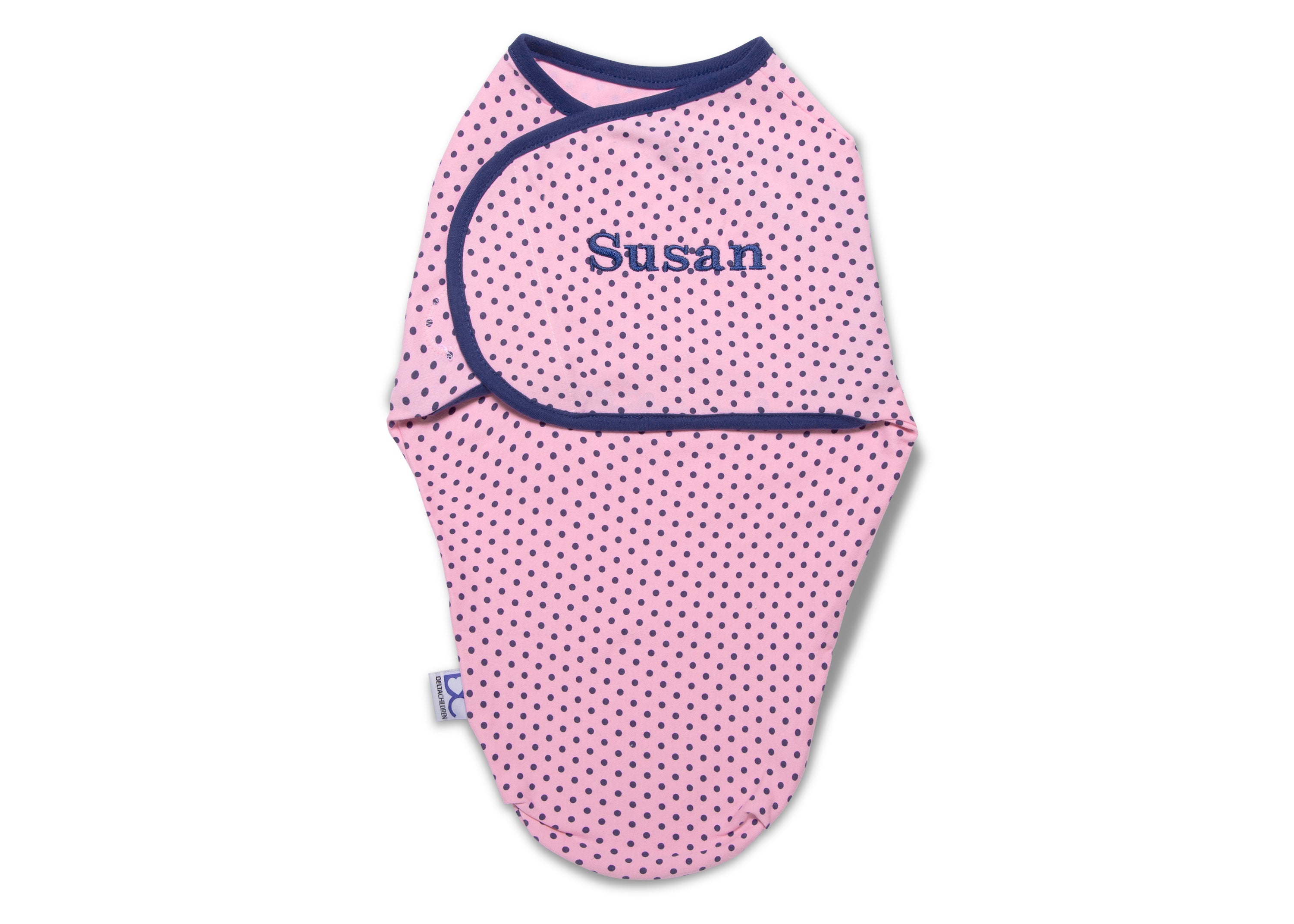 Personalized Little Lambs Adjustable Swaddle Wrap - 100% Soft Cotton Baby Blanket - Extra Small Size (0-3 Months/4-7 lbs) - Perfect for Newborn Sleep & Swaddling