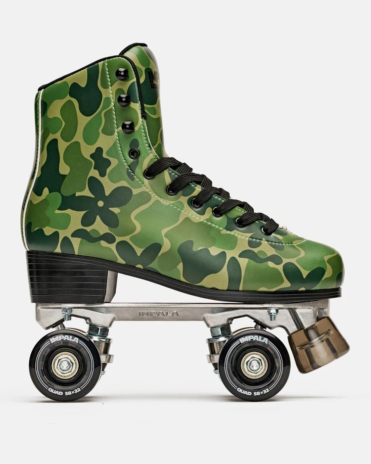 Impala Camo Roller Skates for Women & Men - Outdoor & Indoor Quad Skates for Beginners & Pros - Perfect for Rinks, Parks & Roller Derby