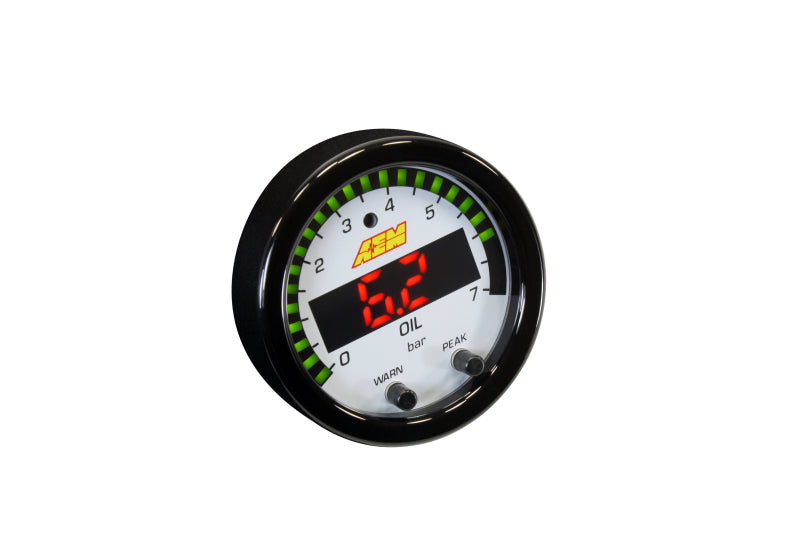 AEM X Series 0-100psi Pressure Gauge Kit - High Accuracy, Durable Performance for Automotive, Industrial & Hydraulic Systems