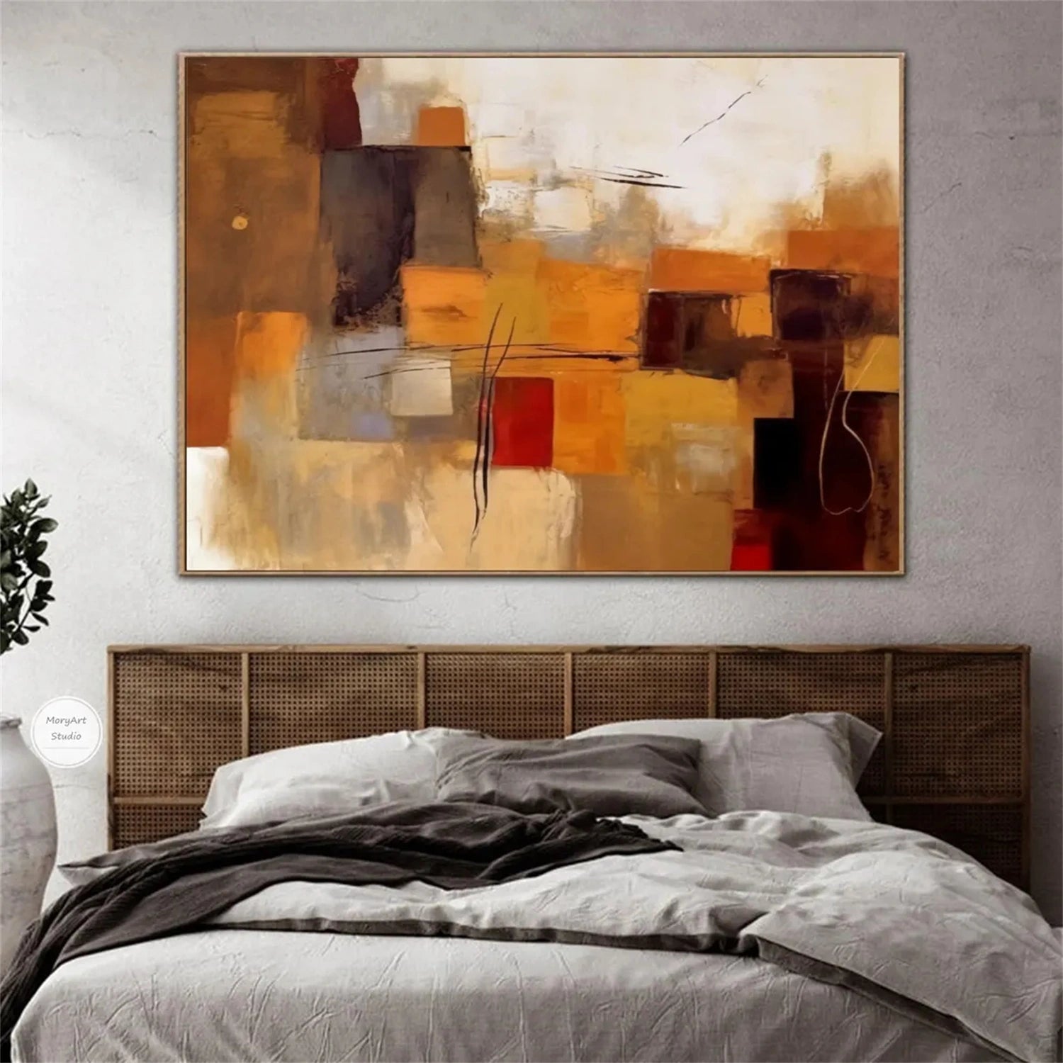 Abstract Painting #AB 265 - Modern Wall Art for Home & Office Decor - Perfect for Living Room, Bedroom or Workspace