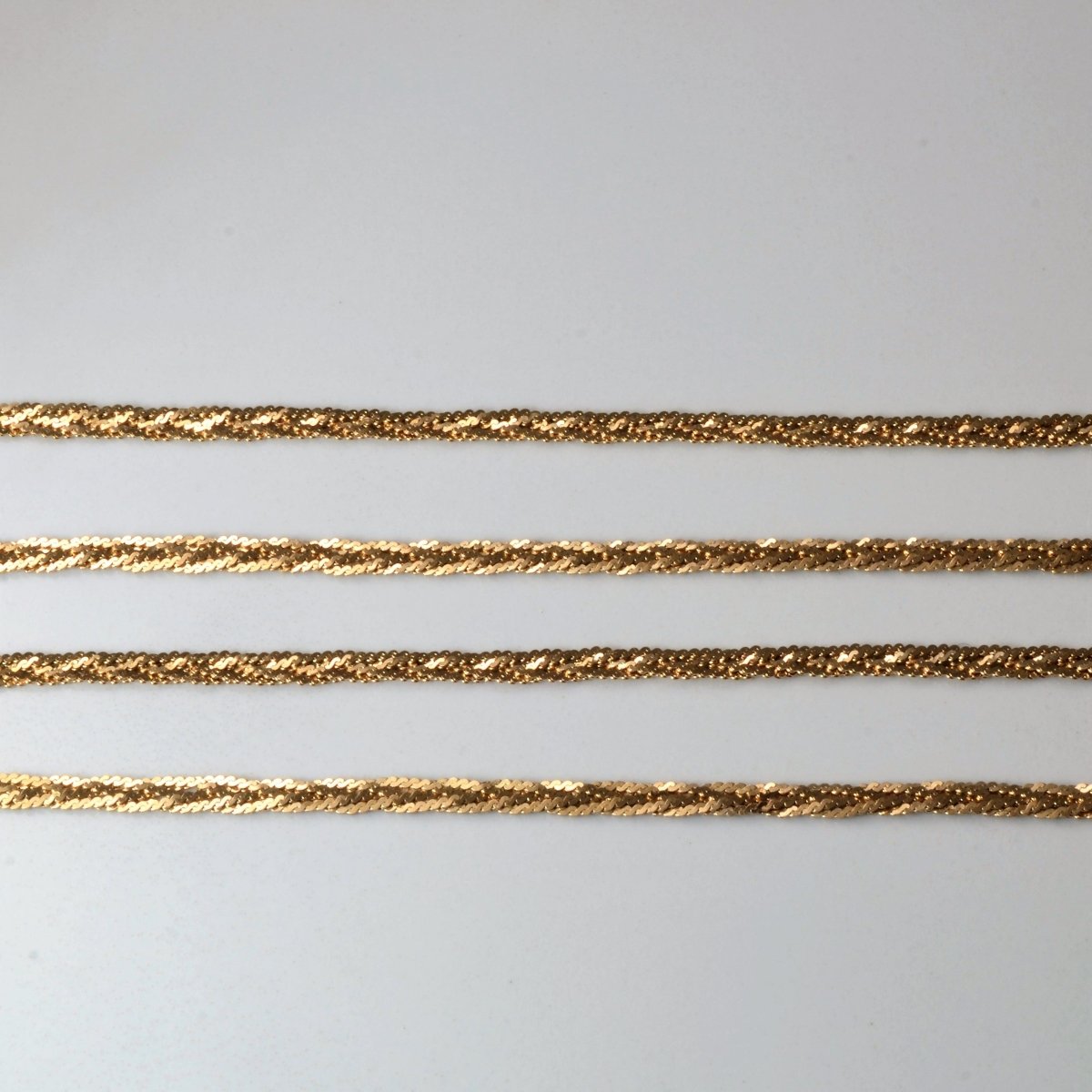10K Yellow Gold Braided S-Link Chain Necklace 30 Inches - Elegant Jewelry for Women, Perfect for Everyday Wear, Parties, and Special Occasions