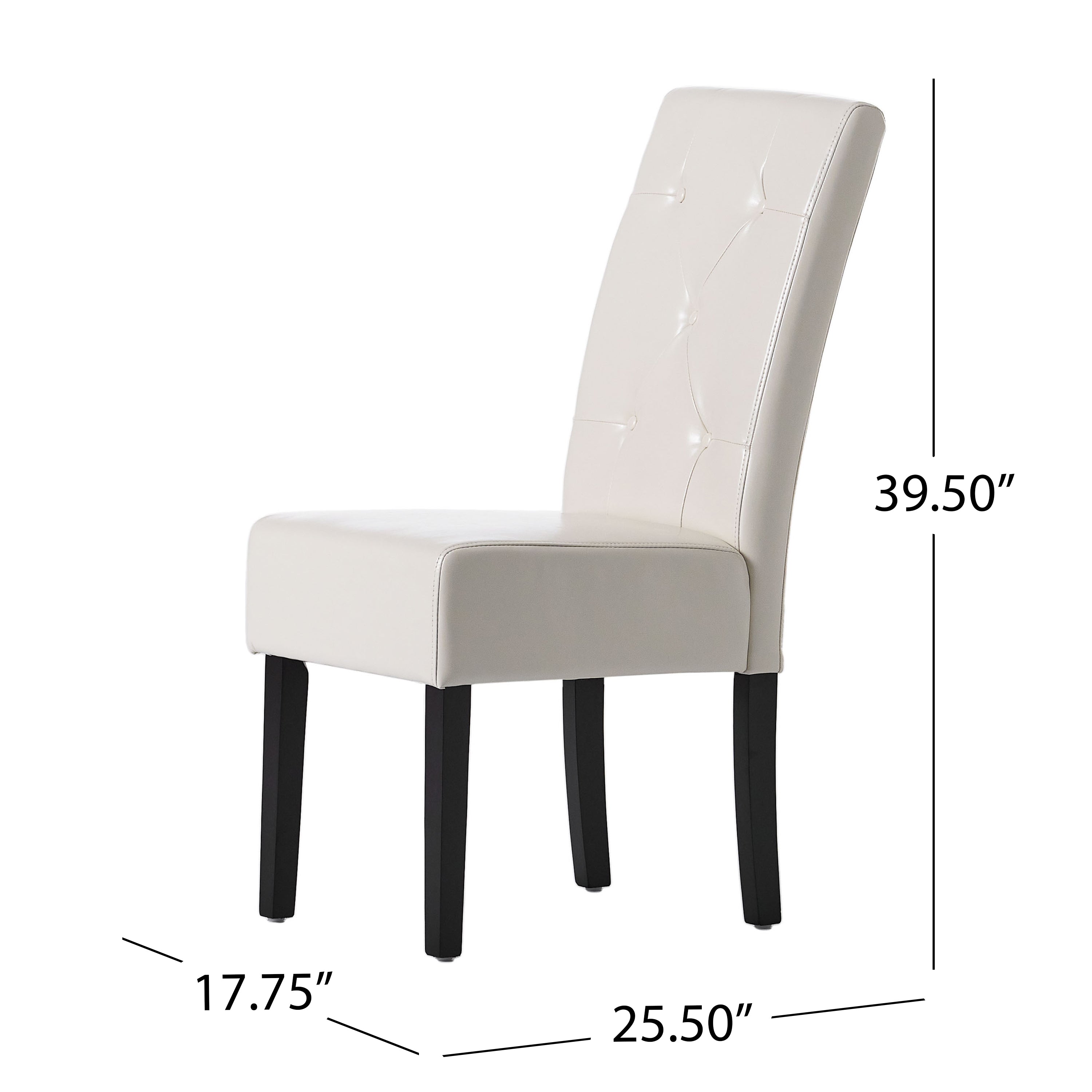 CARTER 5 Tufted KD Dining Chair - Modern Upholstered Kitchen & Dining Room Chair for Home, Restaurant, and Office Use