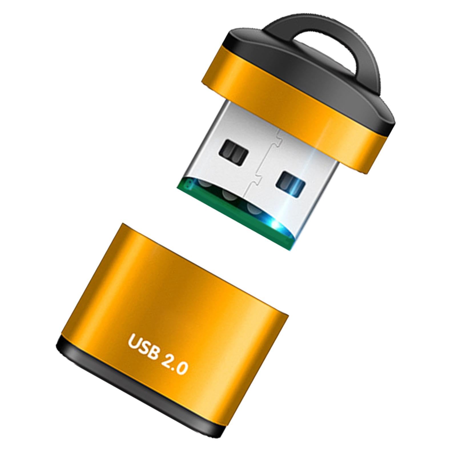 USB 2.0 Micro SD Card Reader - Compact Adapter for Laptop & Car Use