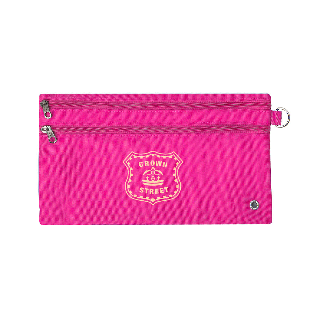 Premium Crown Street Pencil Case - Durable School & Office Supplies Organizer for Students, Artists & Professionals - Perfect for Backpacks, Desks & Travel