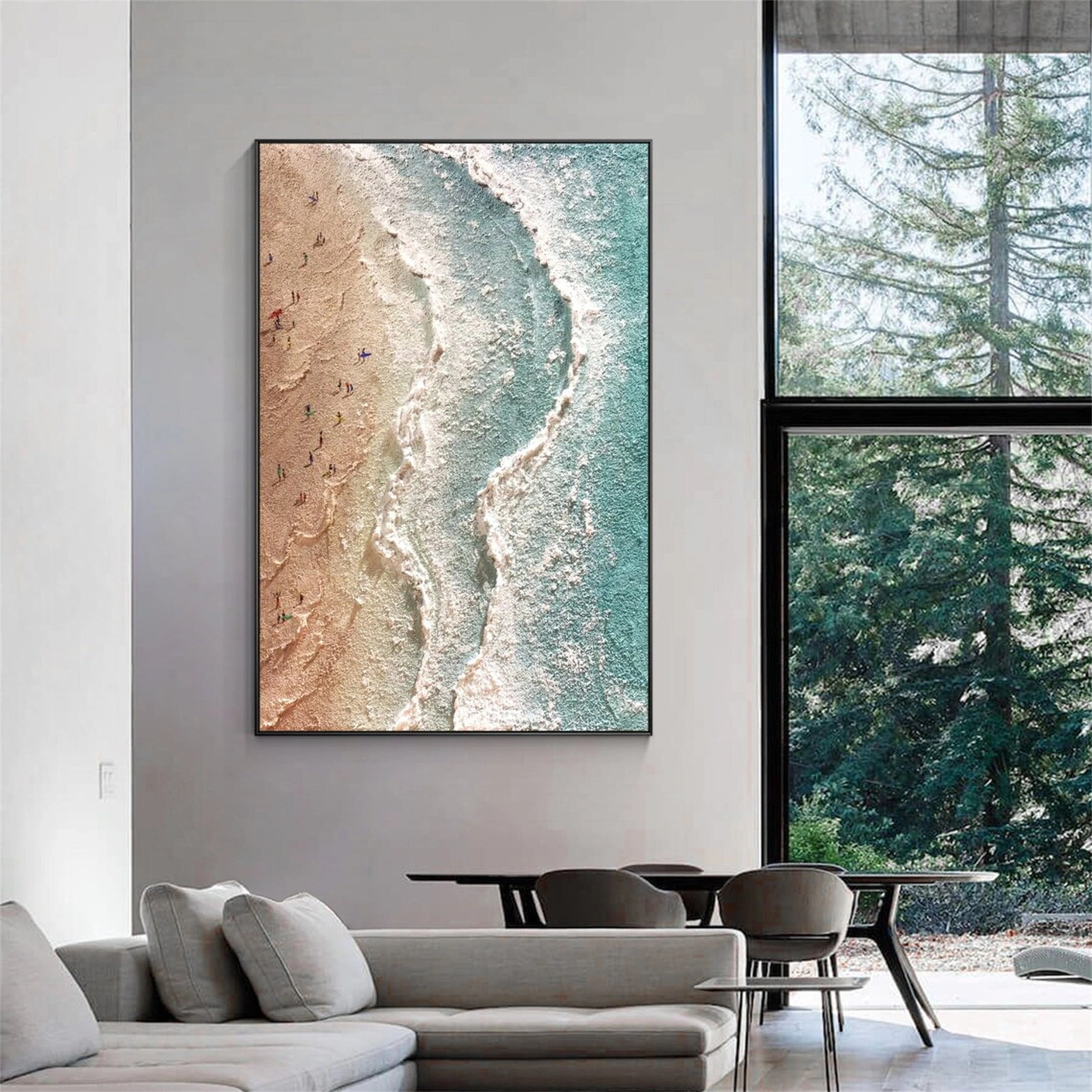 Ocean and Sky Painting #OS 053 - Stunning Seascape Wall Art for Home & Office Decor - Perfect for Living Room, Bedroom or Beach House