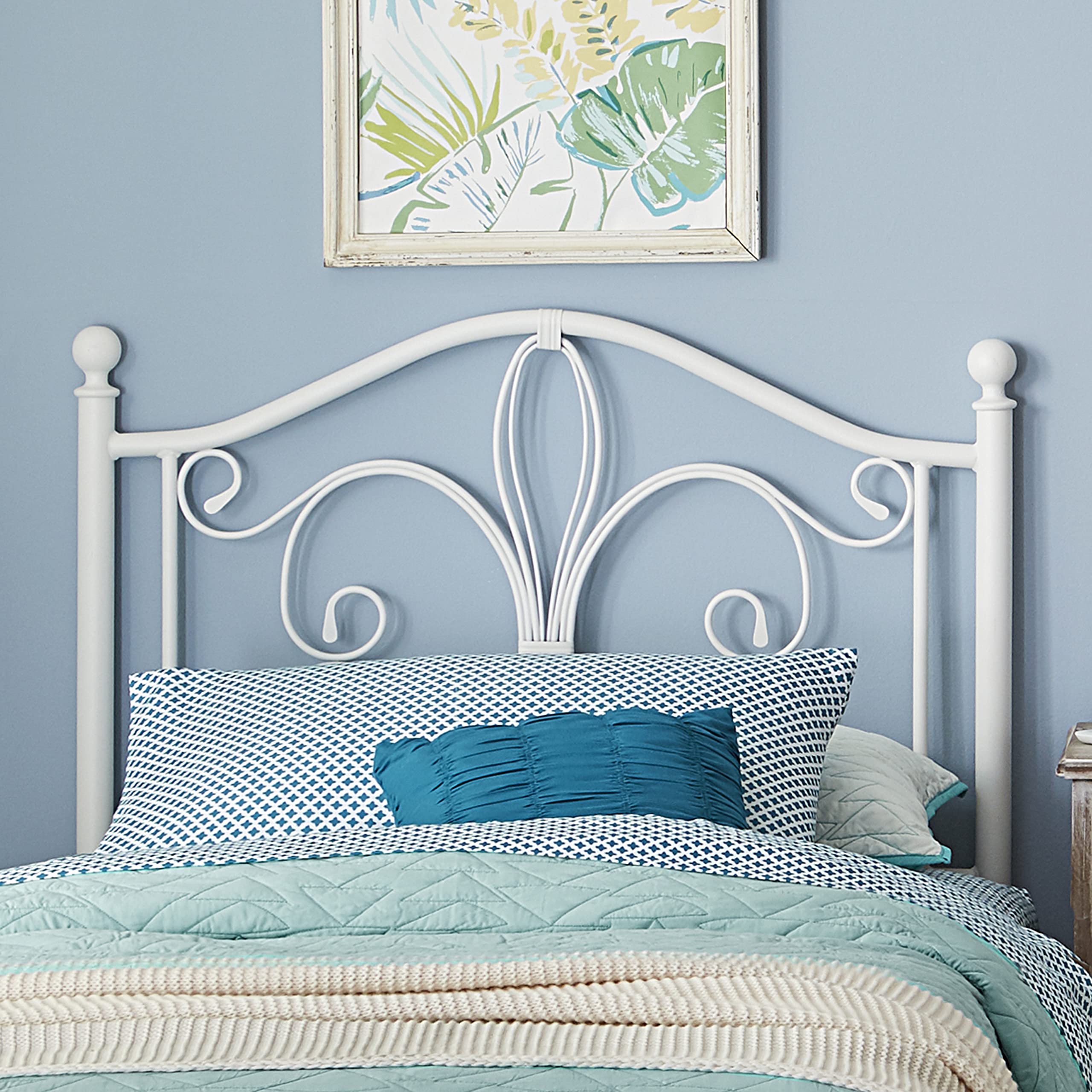 Hillsdale Ruby Twin Headboard - White Wooden Bed Frame Without Footboard | Perfect for Kids' Rooms, Guest Bedrooms & Small Spaces