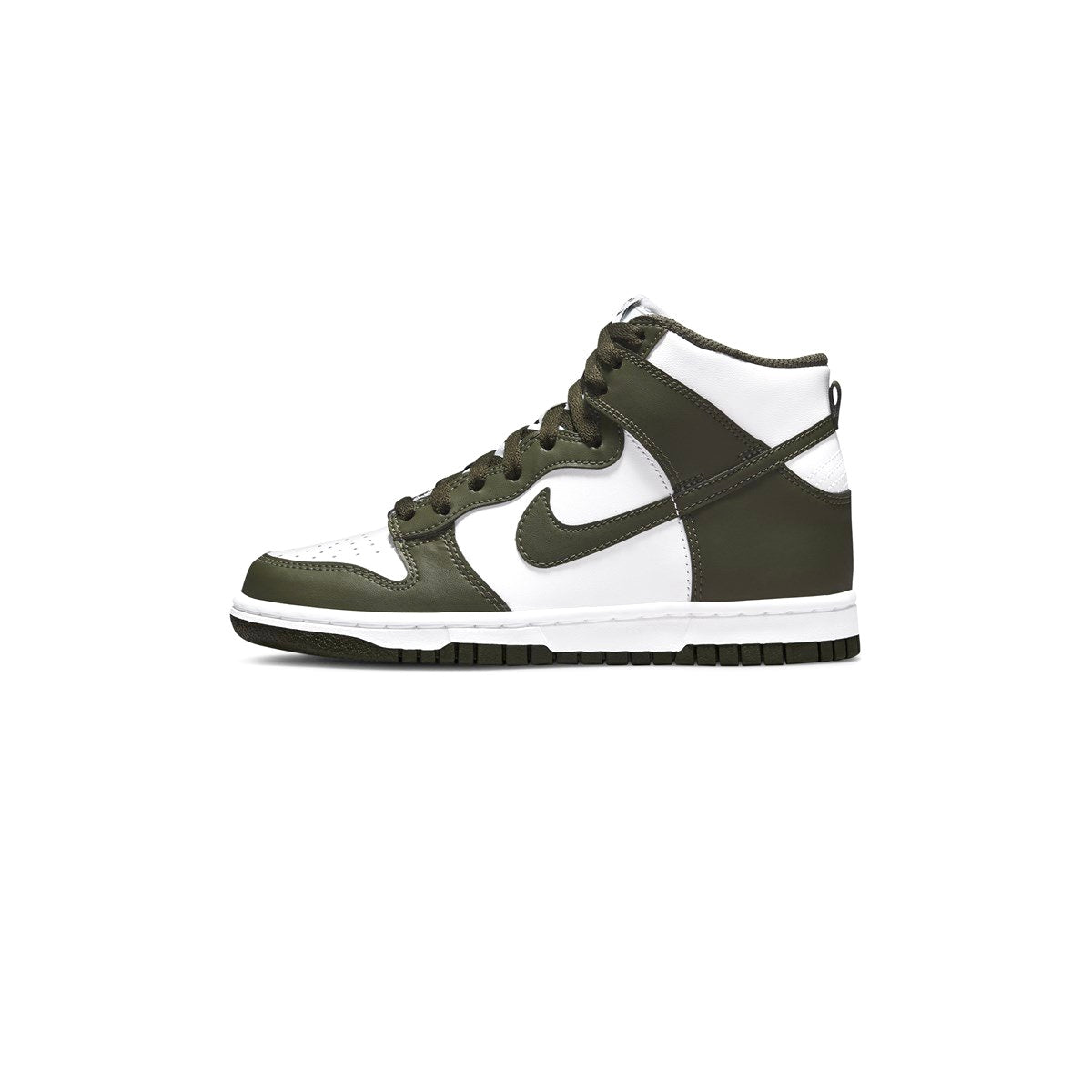 Nike Dunk High GS Sneakers in Cargo Khaki Green - Trendy Basketball Shoes for Girls, Perfect for School, Sports & Streetwear Fashion