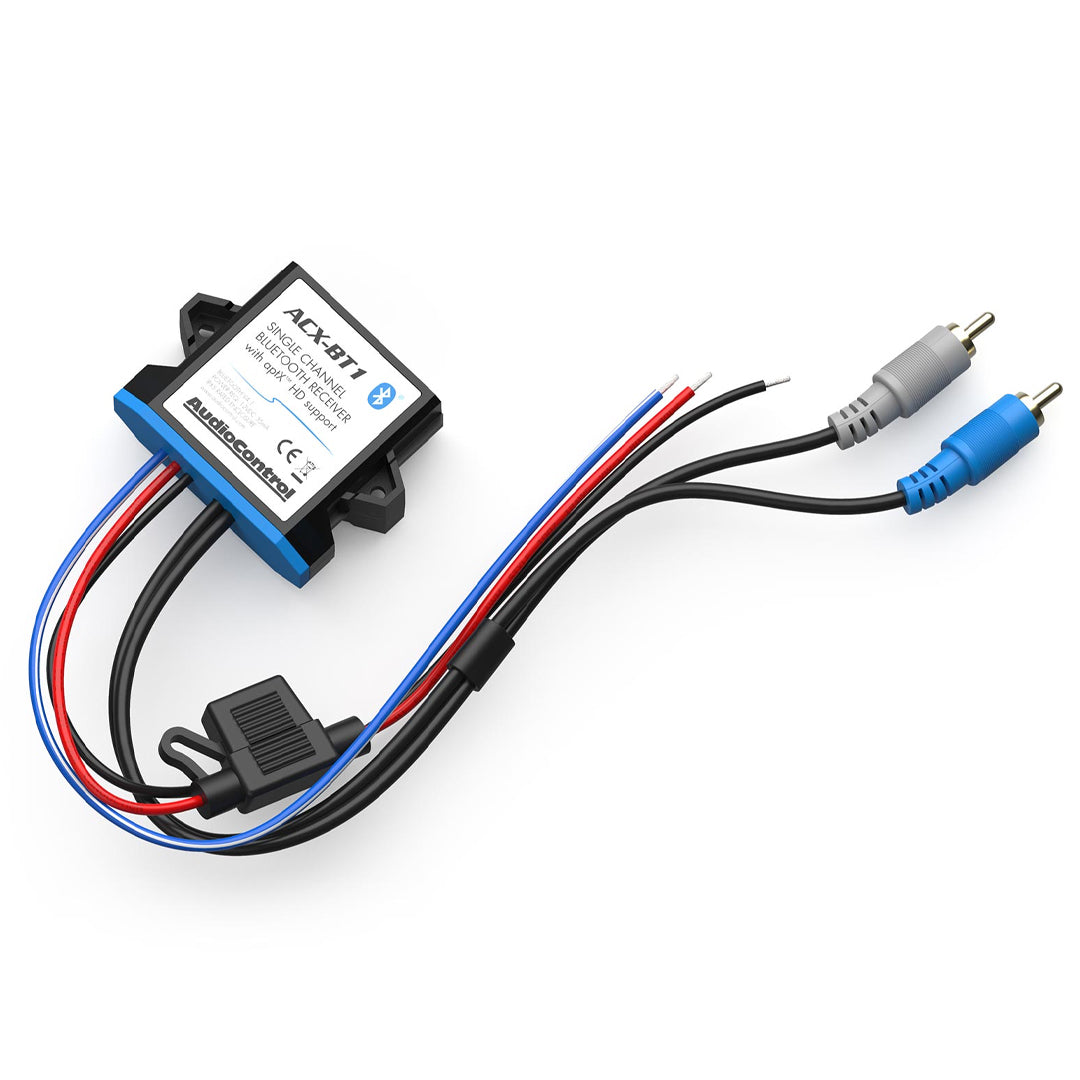 AudioControl ACX BT1 Weatherproof Bluetooth Audio Receiver - RCA/Line Level Input for Car, Marine & Outdoor Streaming | Waterproof Wireless Music Adapter