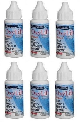 OxyLift® Sixpack - All Natural Daily Oxygen & Mineral Booster with Ionic Minerals, Enzymes & Amino Acids | Energy Supplement (6 Bottles) | Boost Workout Performance & Enhance Daily Vitality