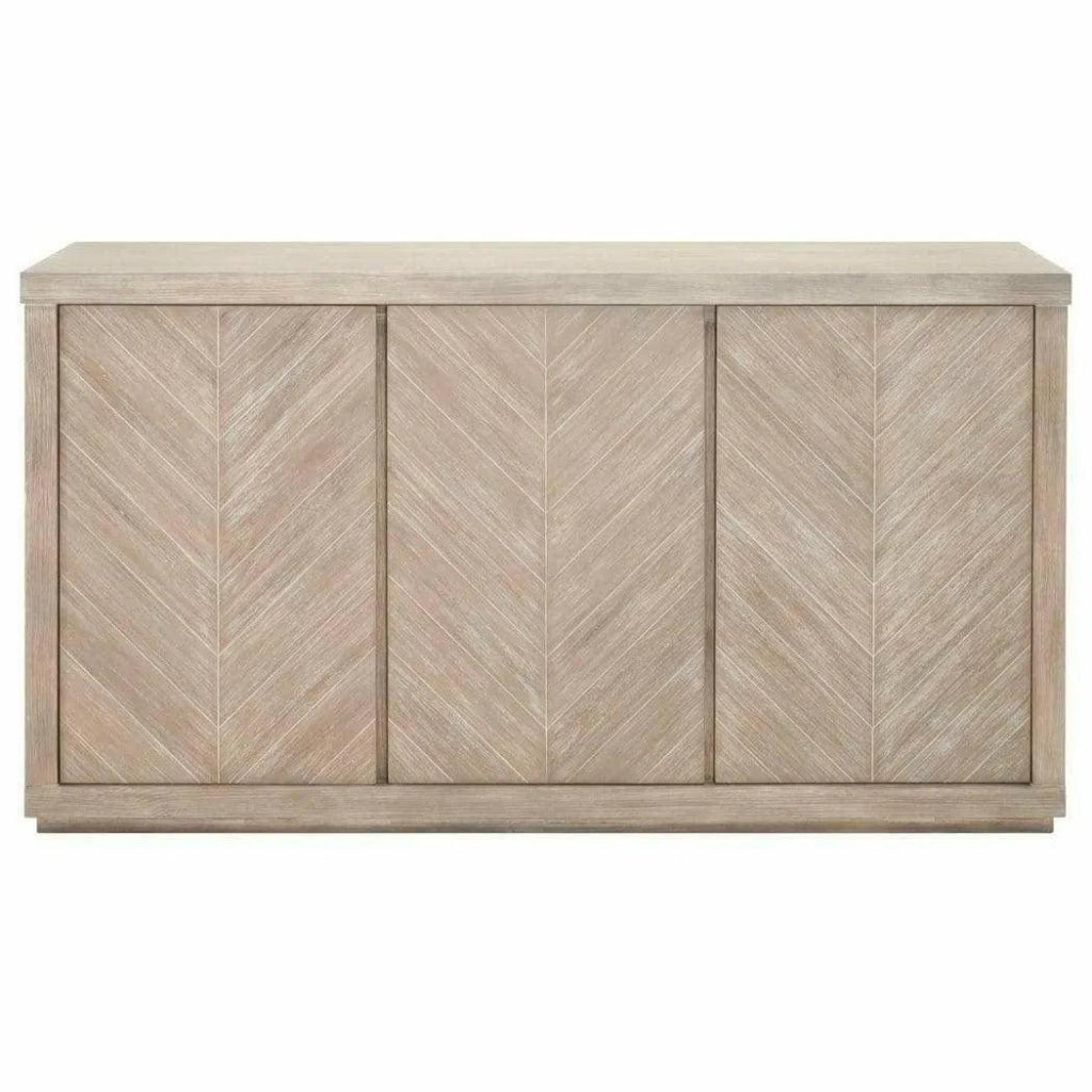 Modern 3-Door Credenza Buffet Sideboard - Stylish Storage for Dining Room, Living Room & Entryway - Perfect for Organizing Dishes, Linens & Home Decor