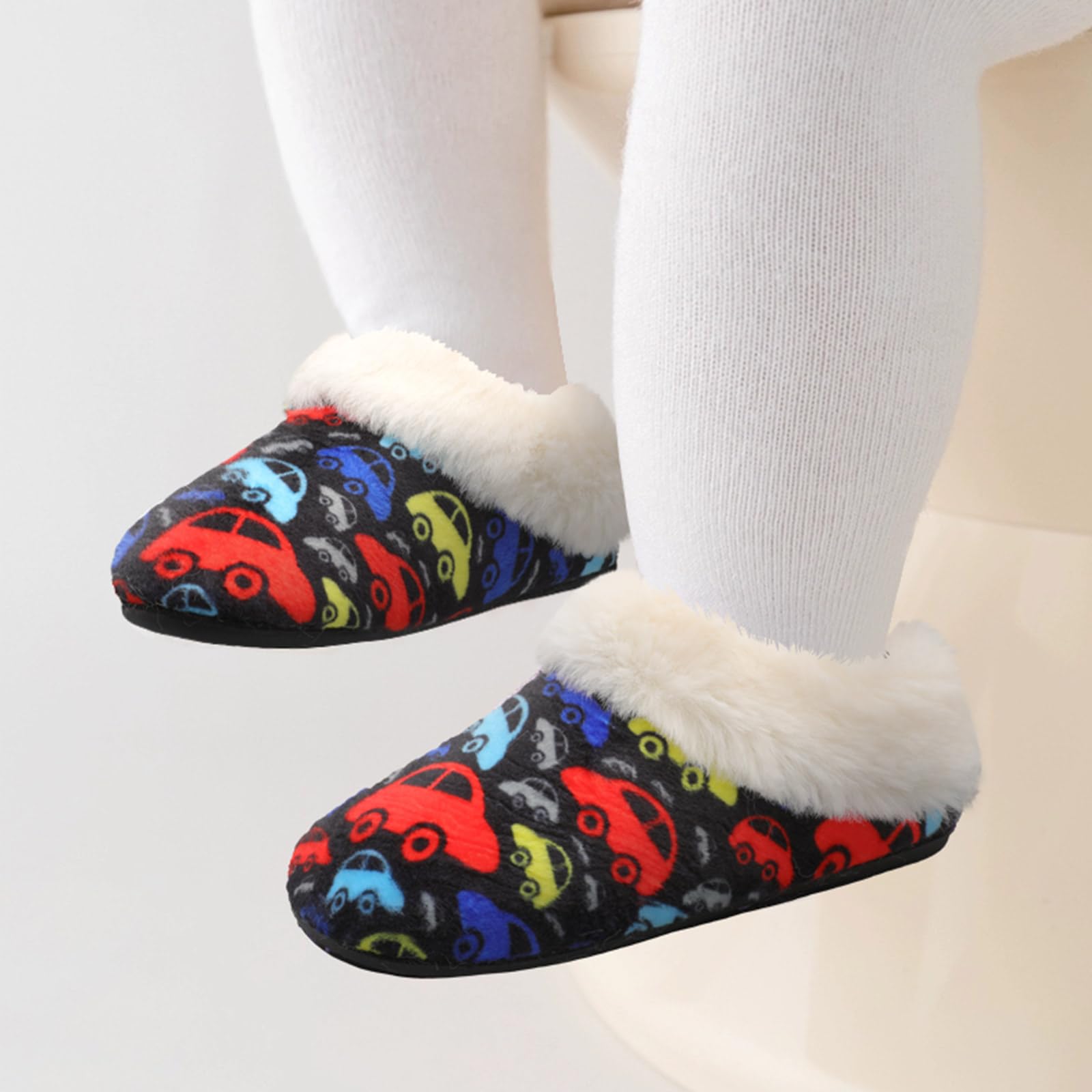 FEETCITY Toddler Slippers for Boys & Girls - Lightweight House Shoes for Indoor Play & Comfort