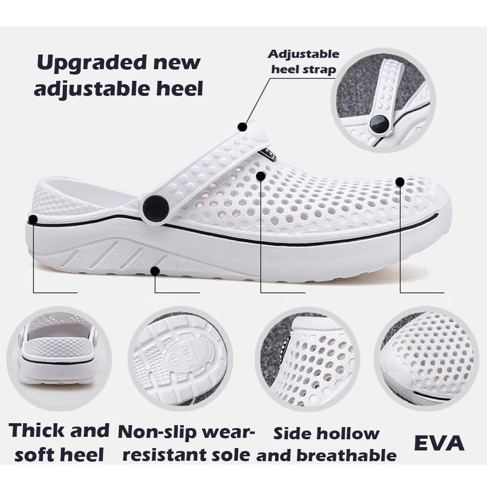 CERYTHRINA Unisex Lightweight Breathable Water Shoes - Men's & Women's Quick-Dry Garden Clogs Sandals for Beach, Pool, Yoga, and Outdoor Activities