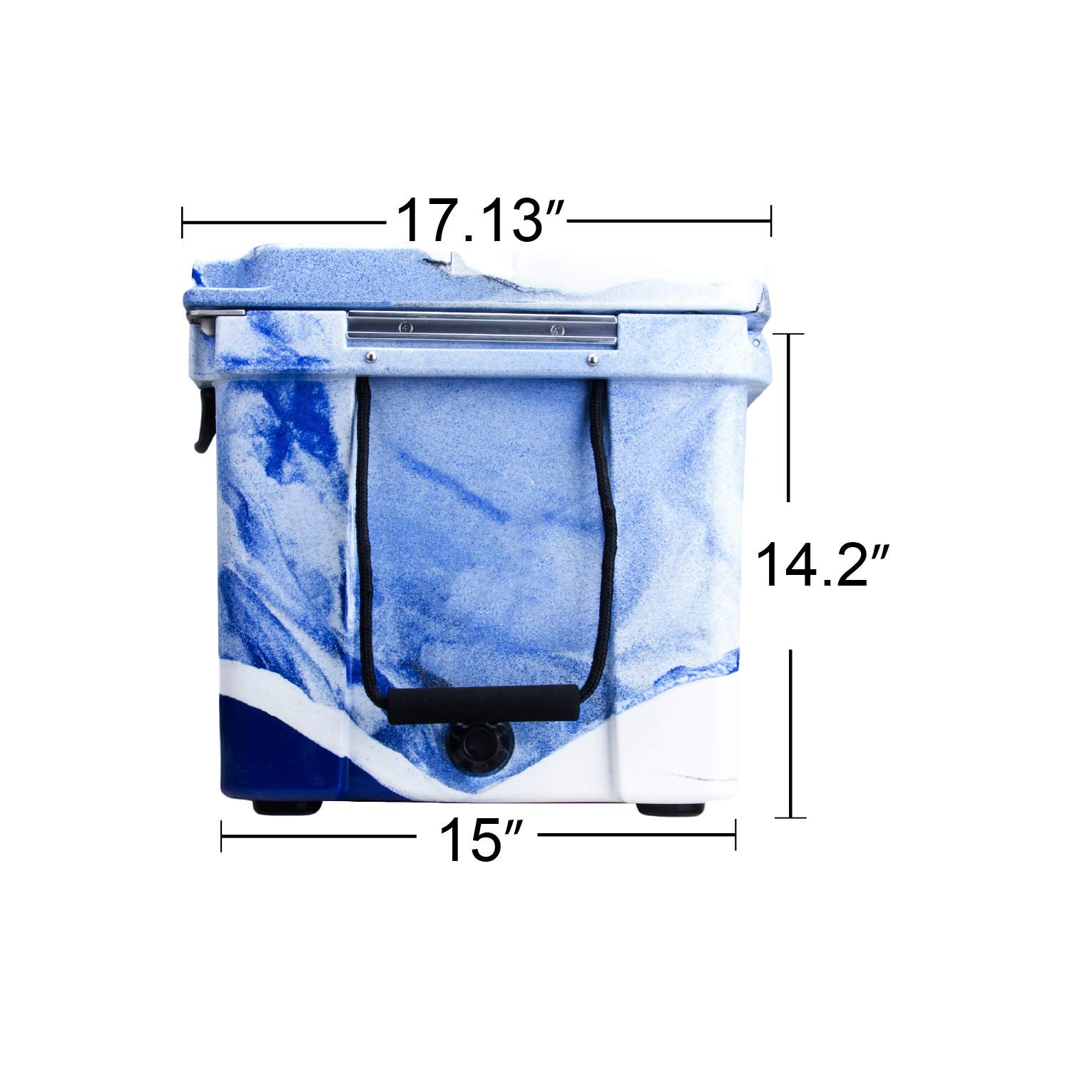GOODSMANN 50 Quart Heavy-Duty Roto-Molded Cooler - Insulated Ice Chest for Camping, Fishing, Hunting & Tailgating | Includes Basket, Cup Holder & Cutting Board | Perfect for Outdoor Adventures, Beach Trips & Picnics