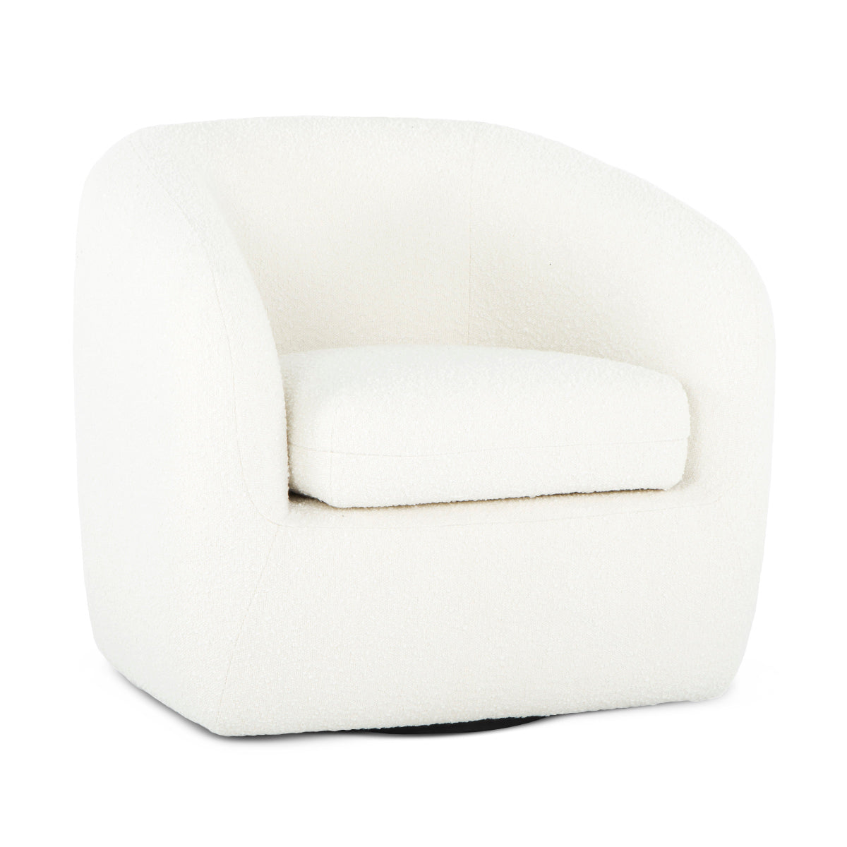 Jasper Boucle Swivel Armchair - Modern Velvet Upholstered Accent Chair with 360° Rotation for Living Room, Bedroom, or Office - Perfect for Relaxing, Reading, and Home Decor