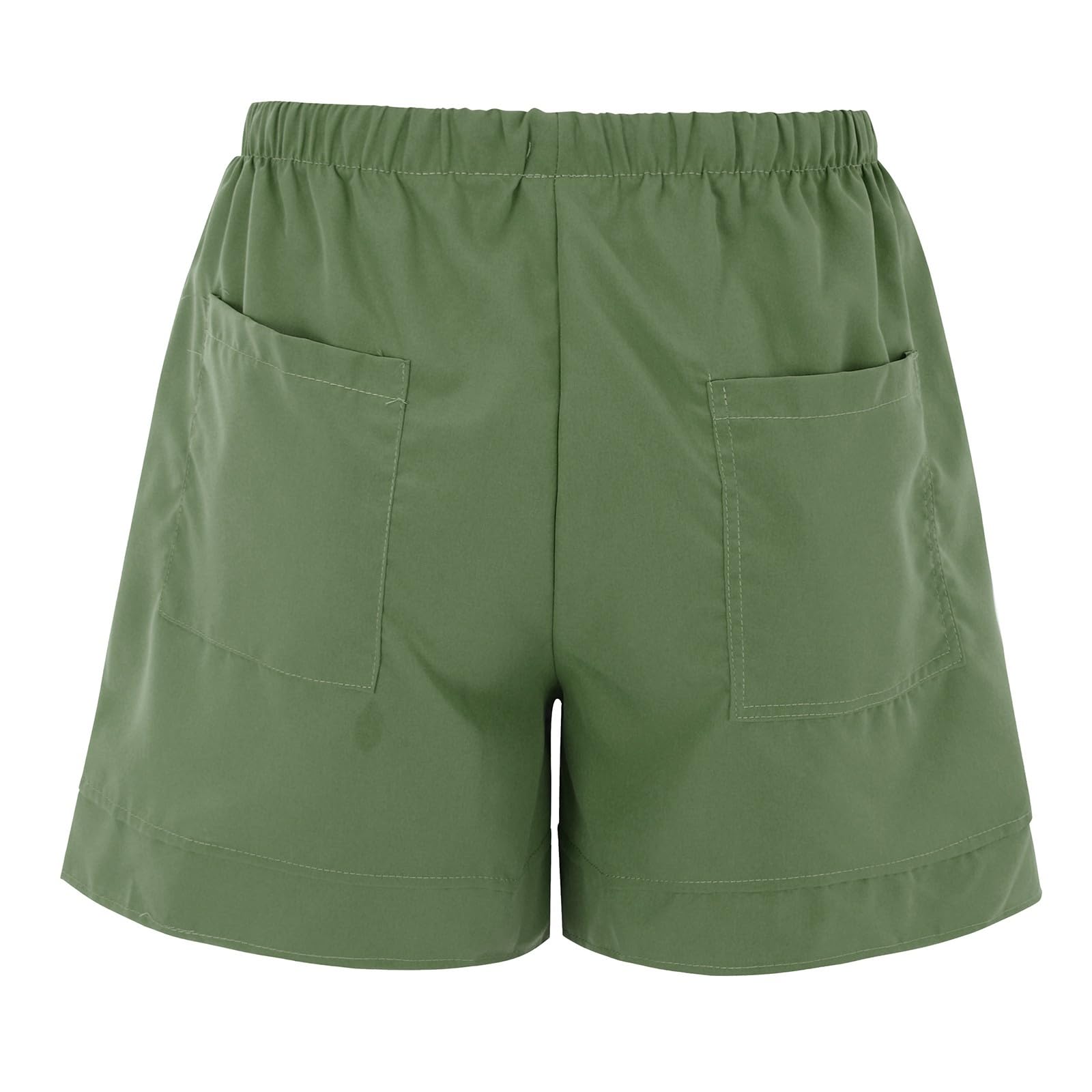 Women's Cotton Linen Shorts - Plus Size Summer Shorts with Pockets | Beach & Casual Wear