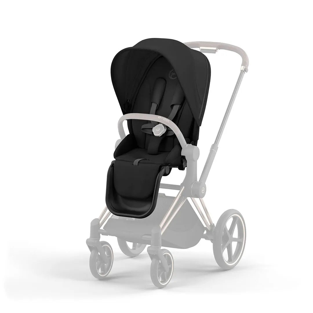 Priam4/eP4 Seat in Sepia Black - Premium Comfort for Strollers and Baby Carriages - Perfect for Outdoor Walks, Shopping, and Traveling with Your Baby