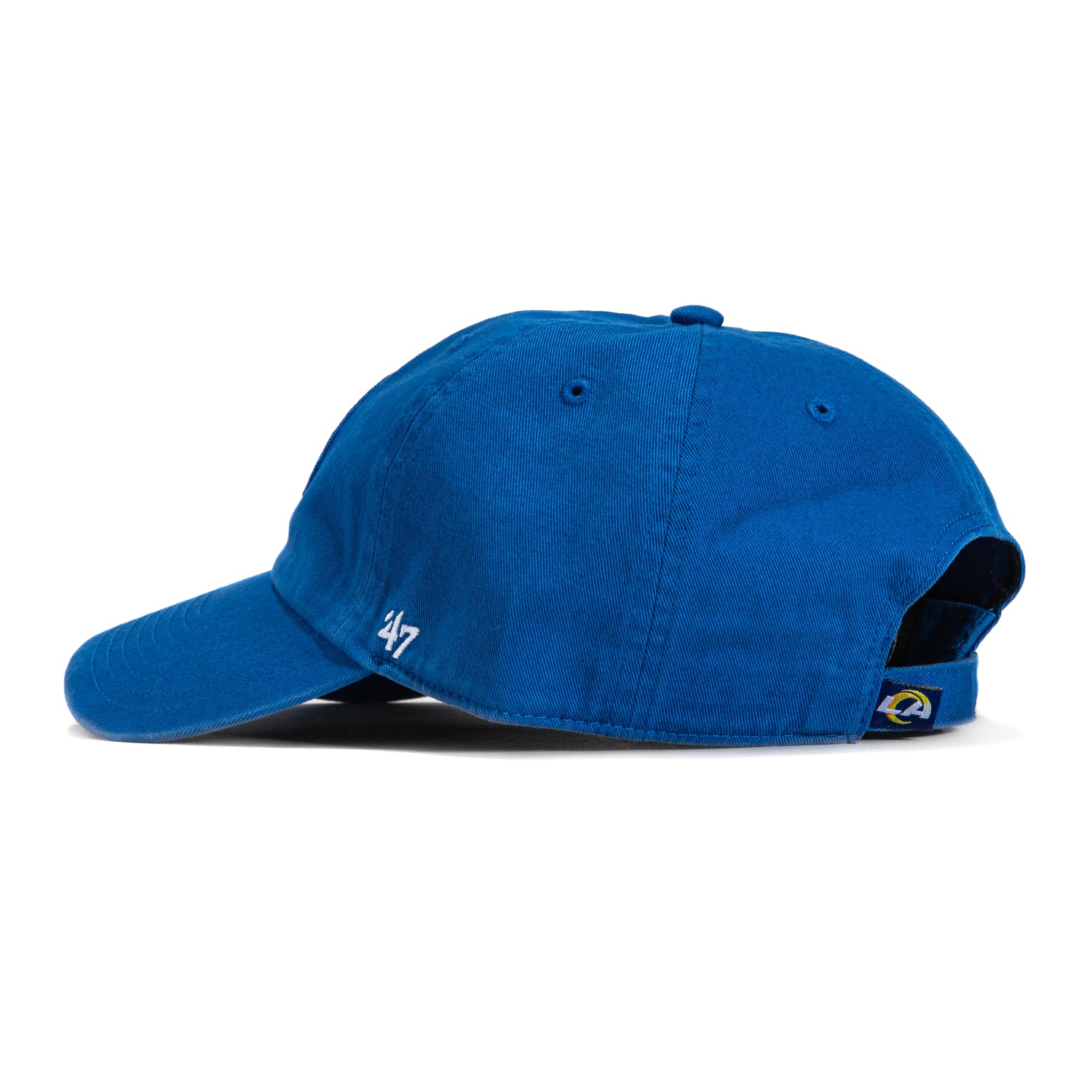 47 Brand Los Angeles Rams Montego Cleanup Adjustable Hat - Royal Blue - Official NFL Licensed Snapback Cap for Men & Women - Perfect for Game Day, Tailgating & Sports Fan Gifts