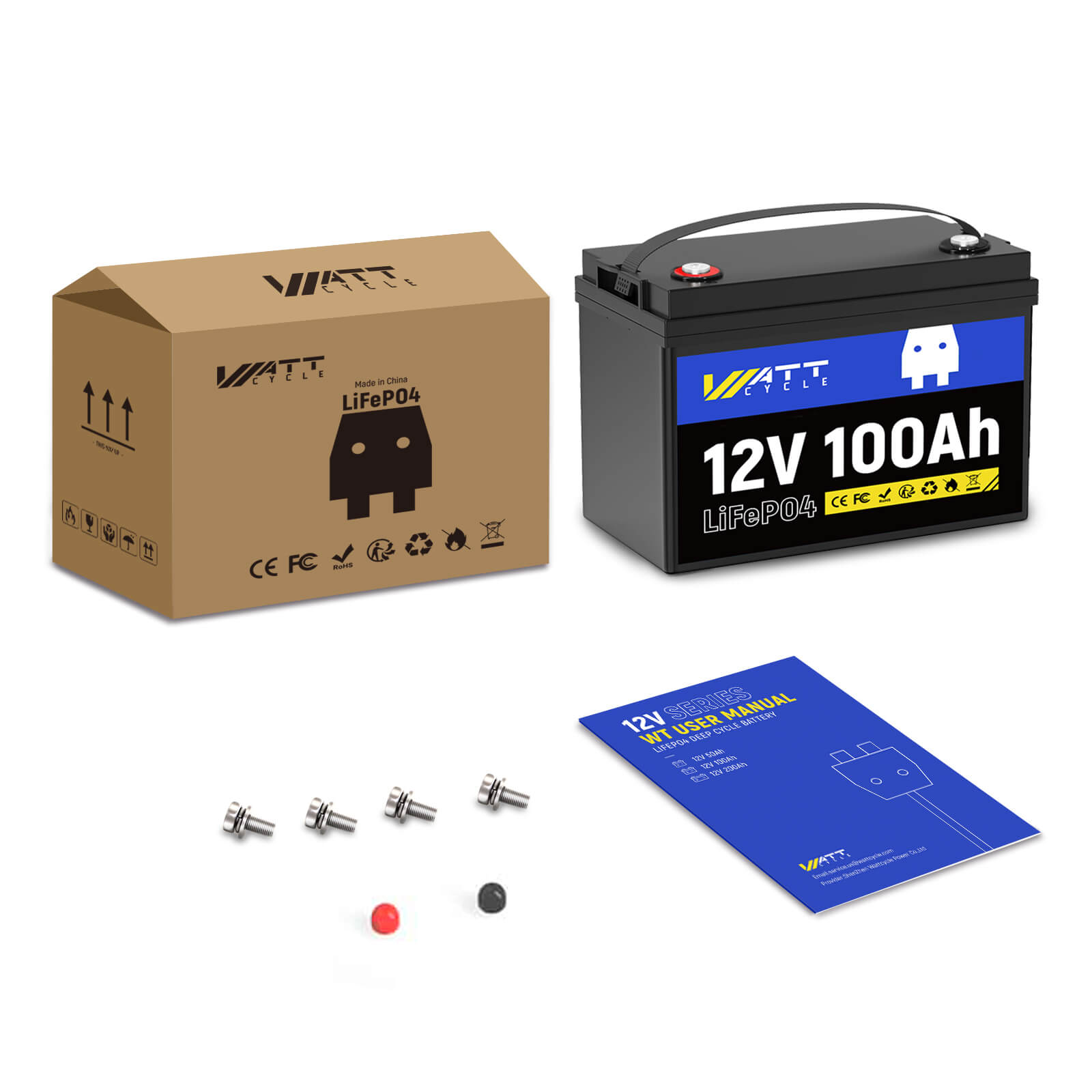 36V 100Ah Group 24 LiFePO4 Lithium Battery - Deep Cycle Rechargeable Power for RVs, Boats, Solar Systems & Off-Grid Applications