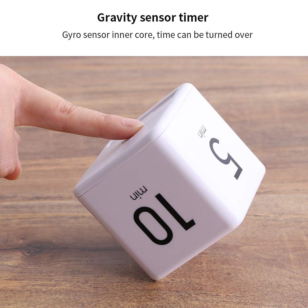 Moontie Miracle TimeCube Timer - 1, 3, 5 & 10 Minute Visual Countdown Clock for Productivity & Time Management | Perfect for Kitchen, Classroom, Office & ADHD Focus