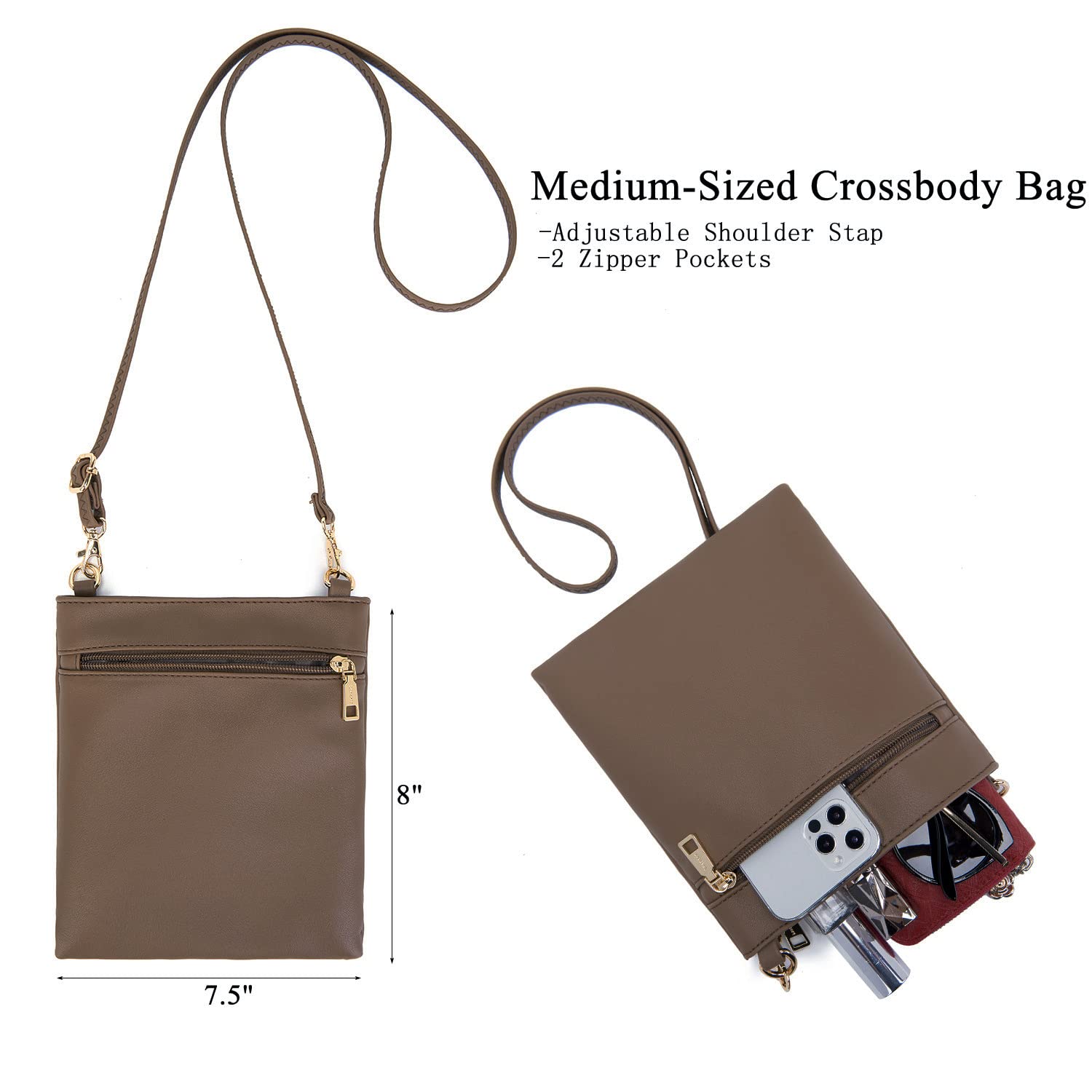 Stylish Large Crossbody Bags for Women - Fashion Shoulder Handbag Purse with Wallet Set, Tote & Hobo Purses | Perfect for Work, Travel, and Everyday Use