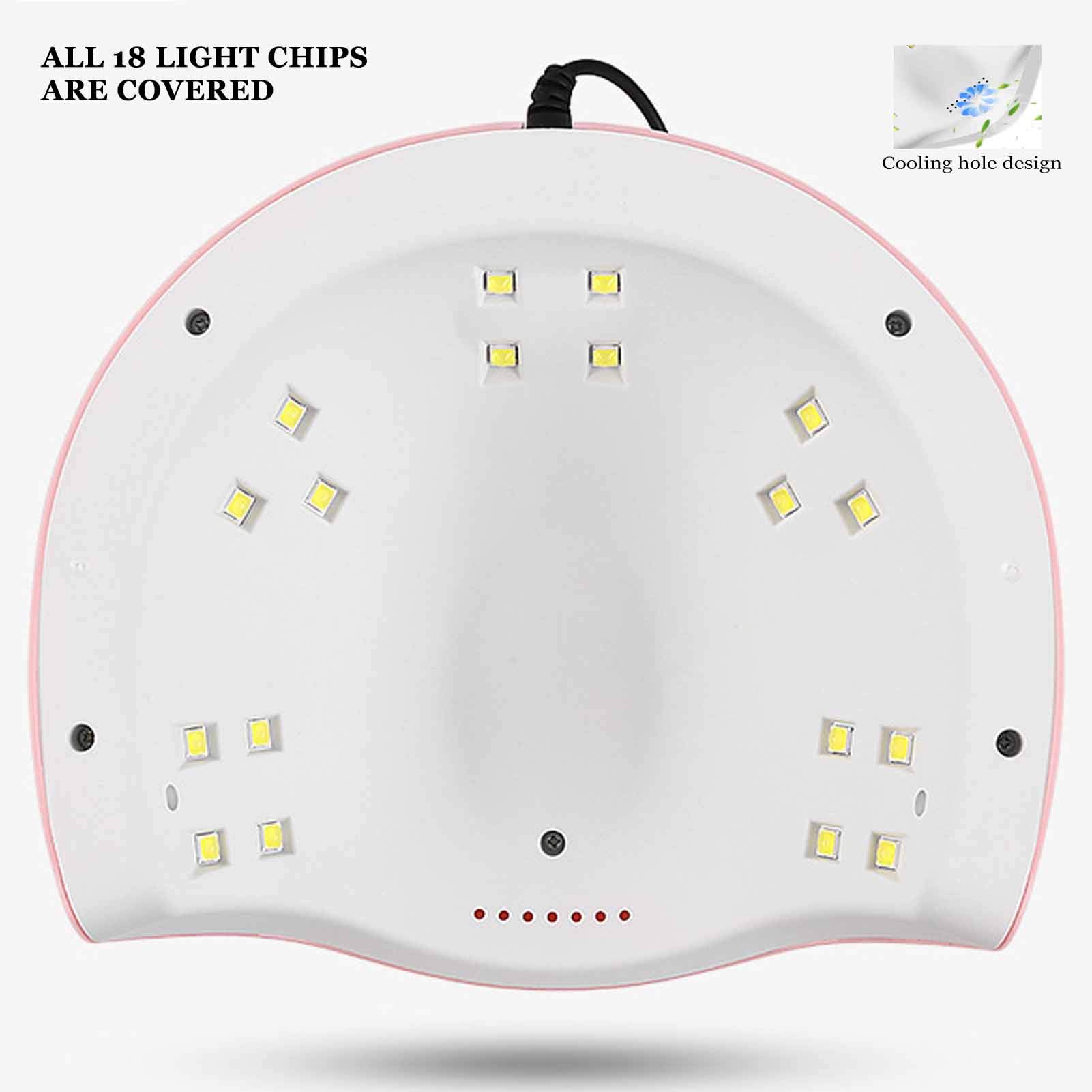 Portable UV LED Nail Gel Polish Kit with Fast Drying Lamp - Perfect for Home Manicure, Salon & Nail Shop Use