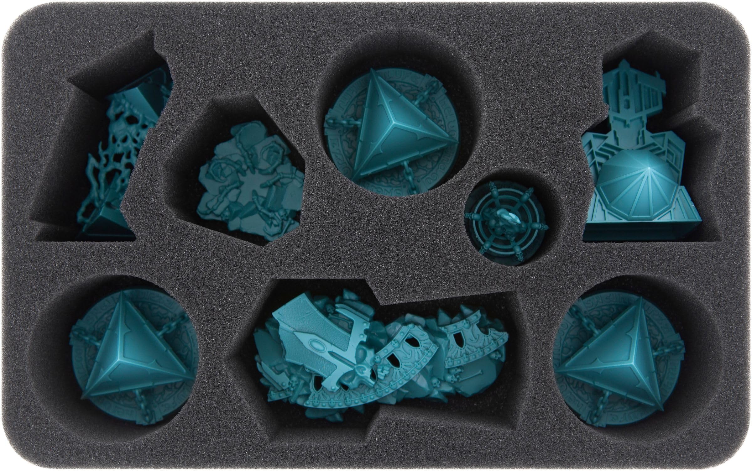 Feldherr Magnetic Storage Box Blue - Compatible with Warhammer Underworlds: Nightvault Arcane Hazards Miniatures | Secure Organizer for Tabletop Gaming Accessories | Perfect for Warhammer Tournament Transport & Home Display