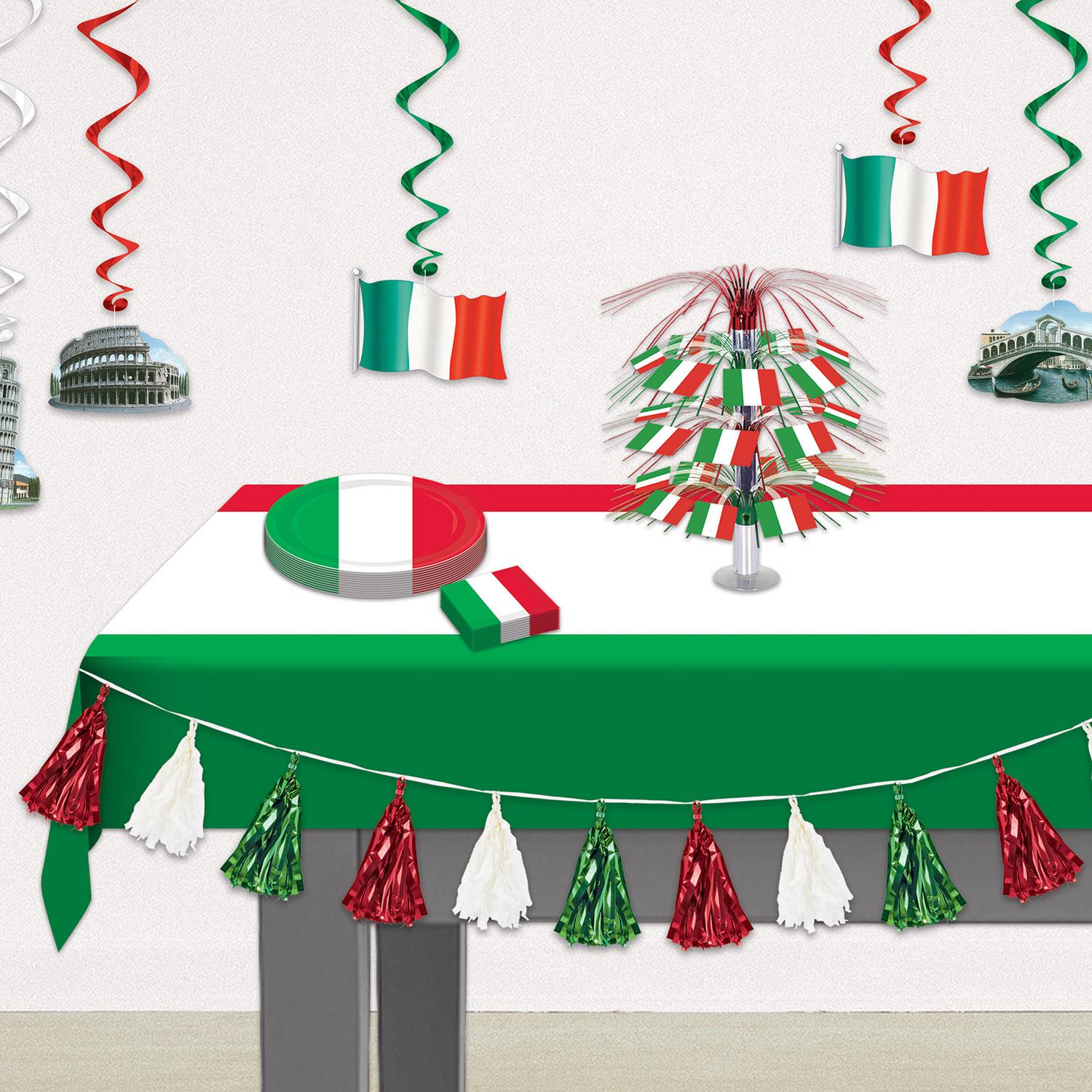 12 Pack Beistle Fiesta International Table Covers - Colorful Party Tablecloths for Cinco de Mayo, Birthday & Holiday Celebrations