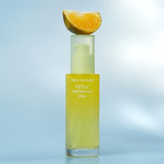 Goodal Green Tangerine Vita C Dark Spot Care Serum Set (40ml + 20ml) - Brightening Facial Treatment for Hyperpigmentation & Uneven Skin Tone | Perfect for Daily Skincare Routine & Nighttime Repair
